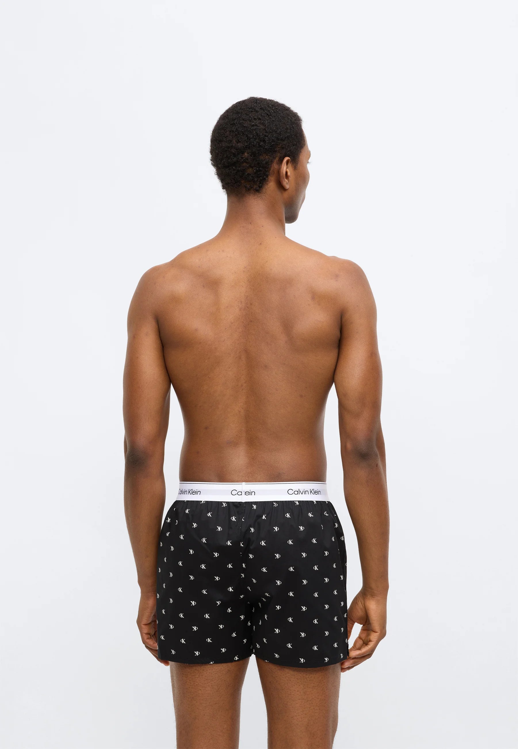 Calvin Klein Icon Cotton Stretch Slim Boxer Shorts – 3 Pack – Black, Classic White
