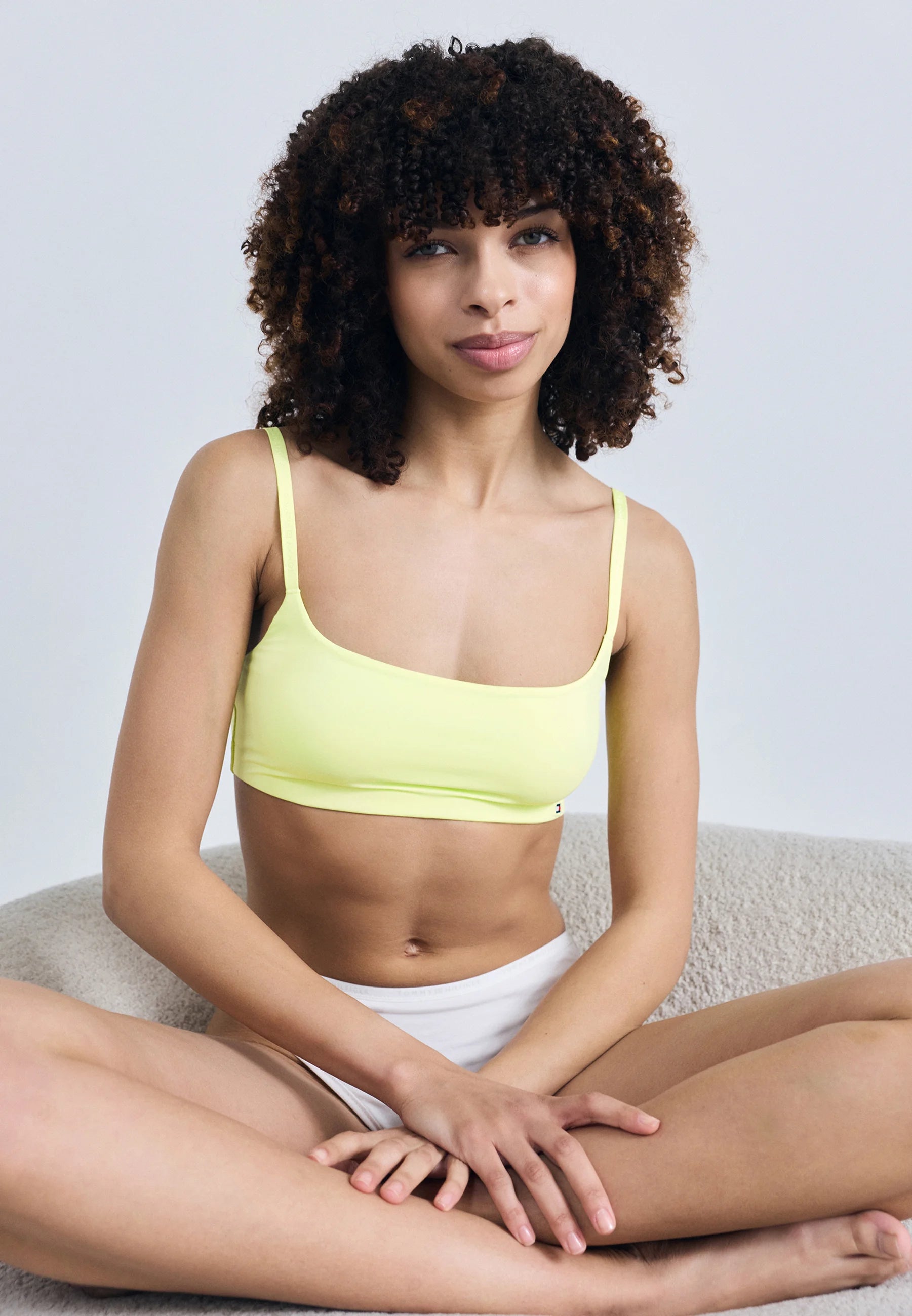 Tommy Hilfiger Essentials Scoop Neck Bralette – Faded Fluorescent