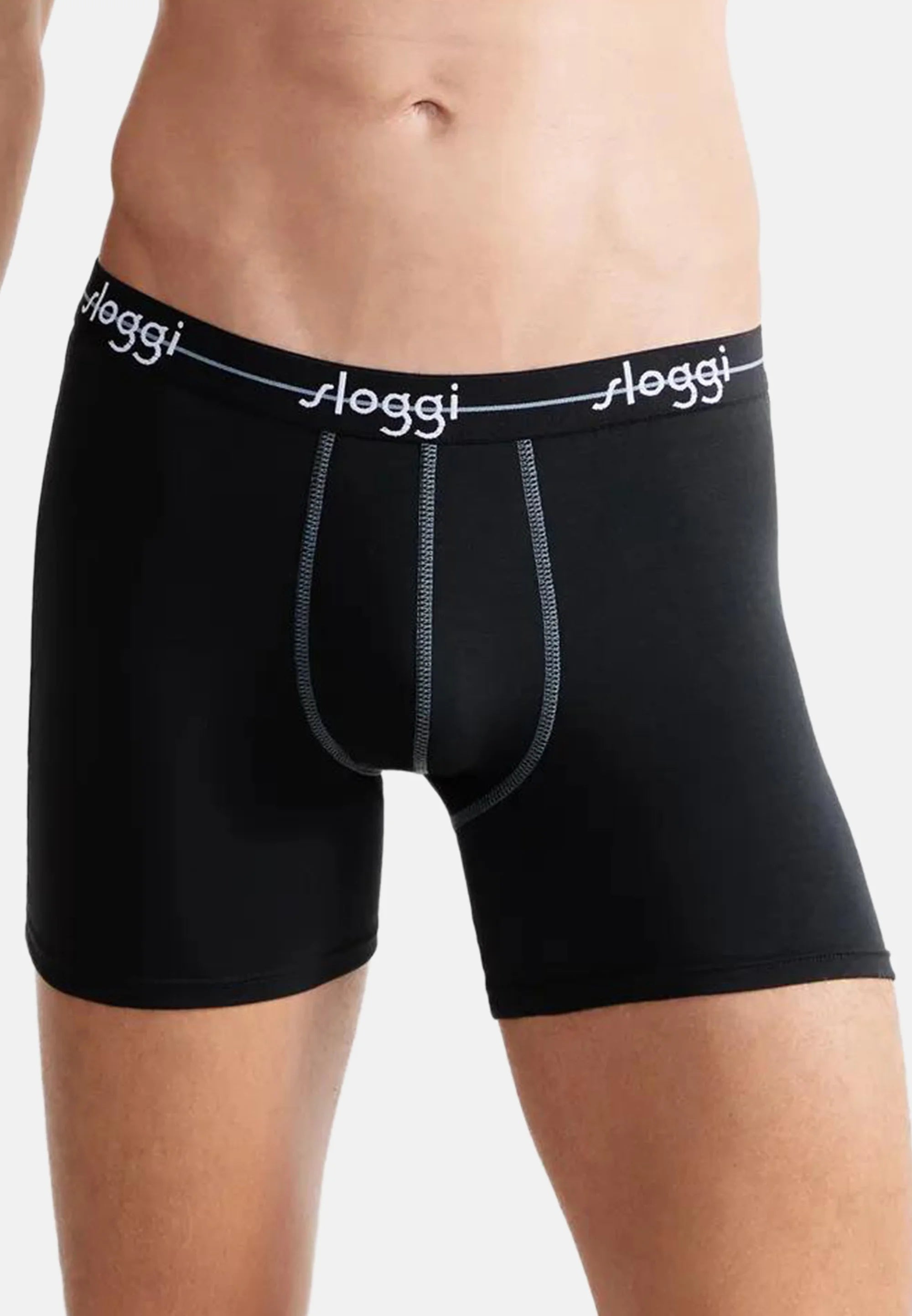 Sloggi Boxer Briefs 6 Pack – Black