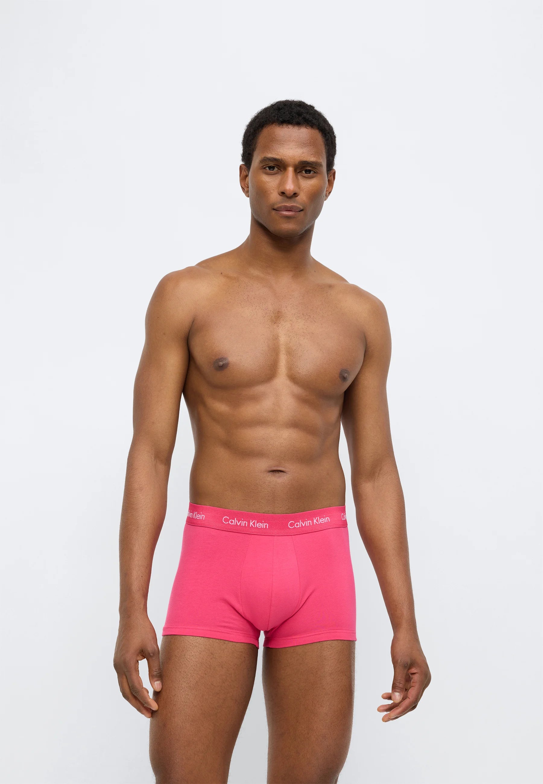 Calvin Klein Cotton Stretch Trunks – 3er-Pack – Blue Shadow, Innuendo, Grey Heather