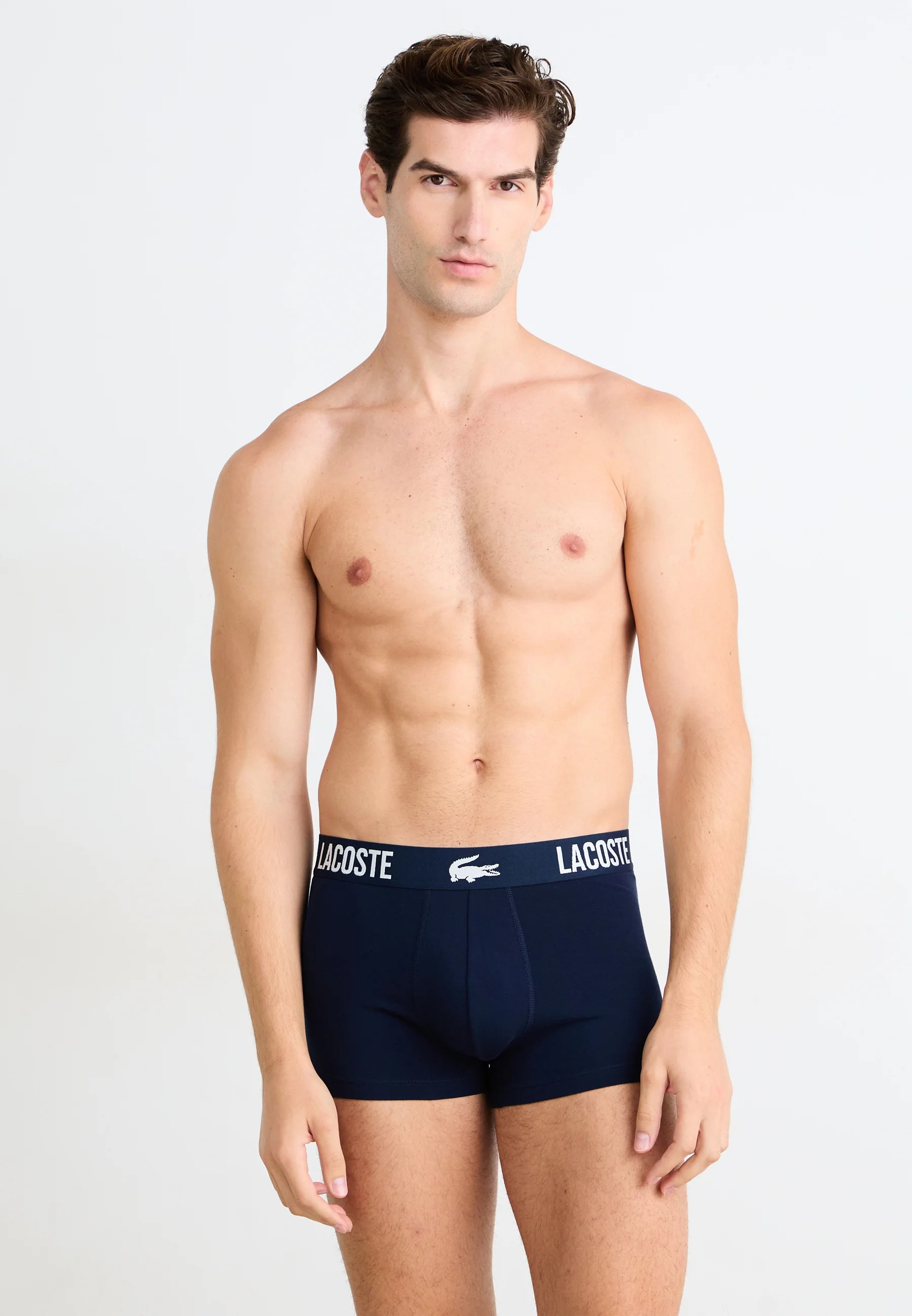 Lacoste Trunk 5 Pack Stretch Trunks – Navy Blue, Captain, Argentine Blue