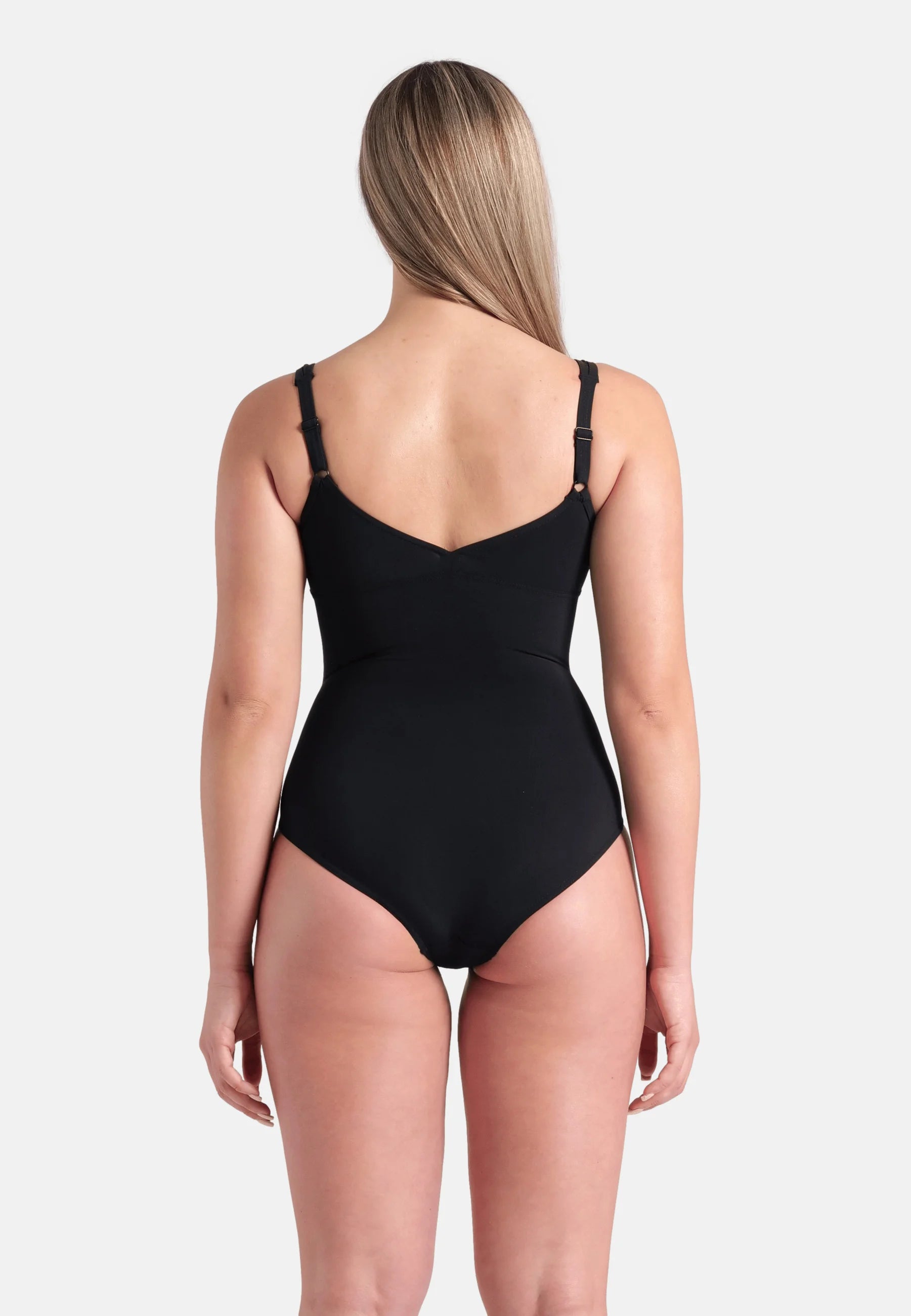 Arena Shapewear Vertigo C-Cup Einteiliger Badeanzug – Schwarz