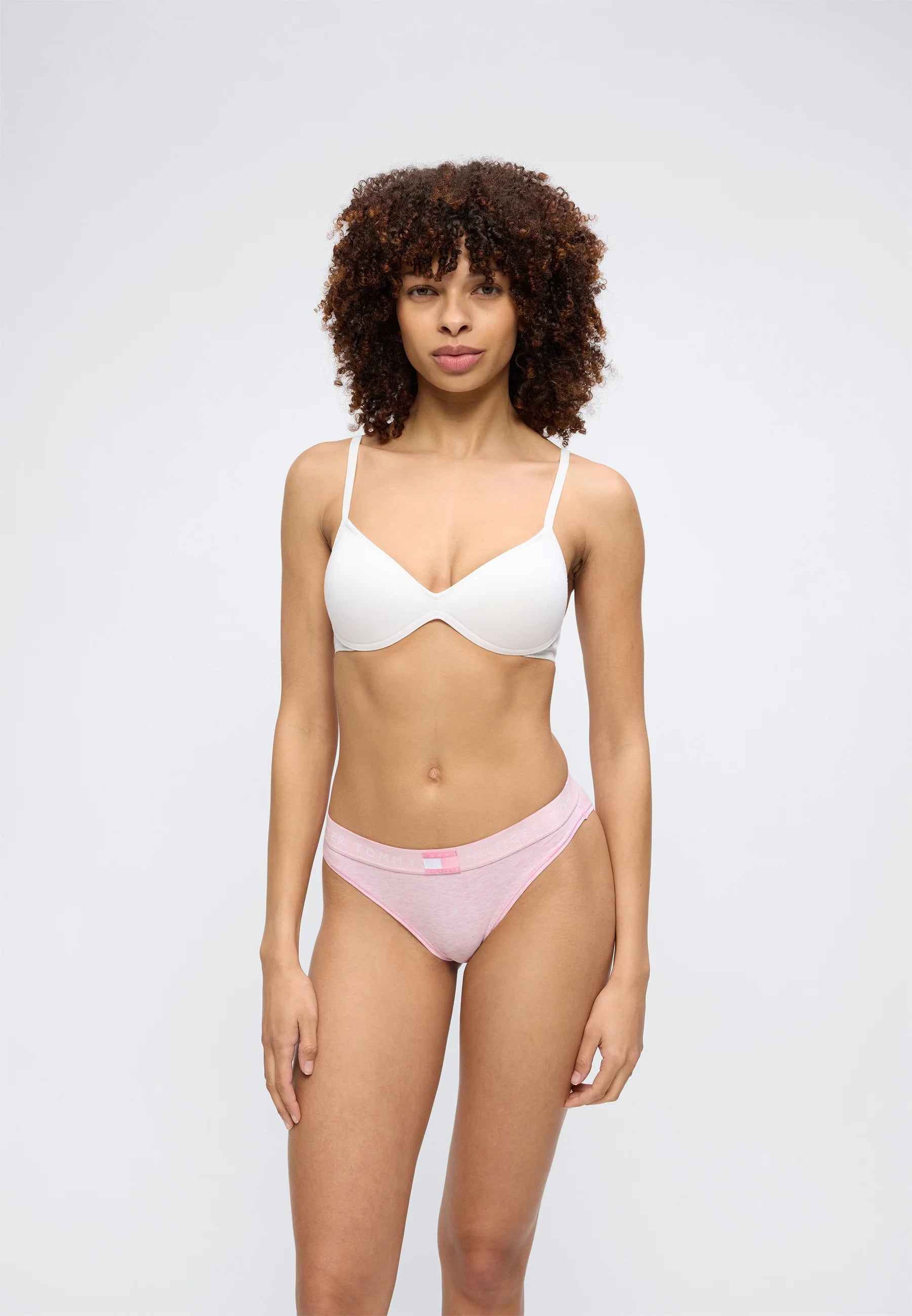Tommy Hilfiger Tonal Logo Slip – Classic Pink Heather