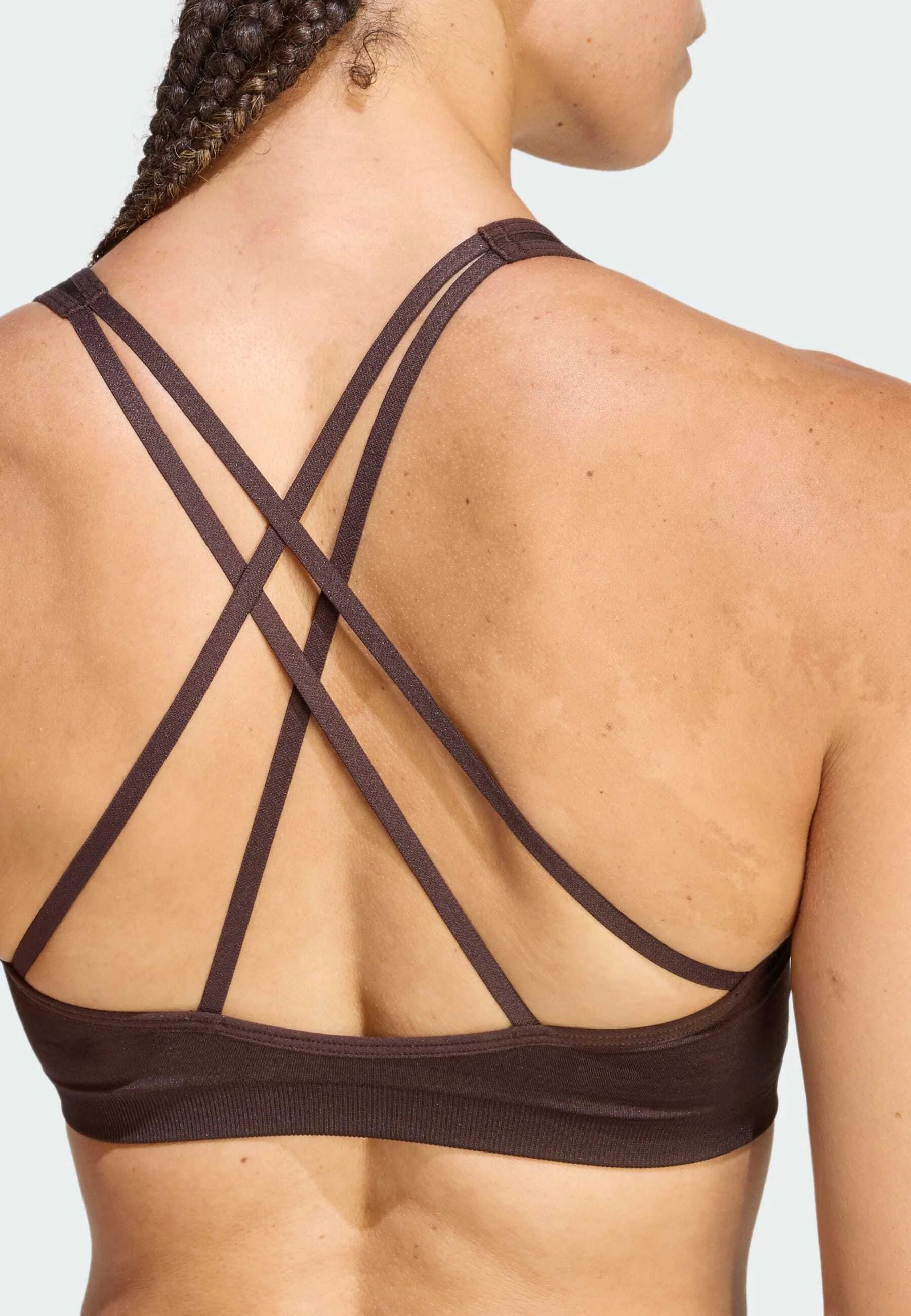 Adidas Performance WE Scrun LS Light Support Sport-BH – Aurora Coffee