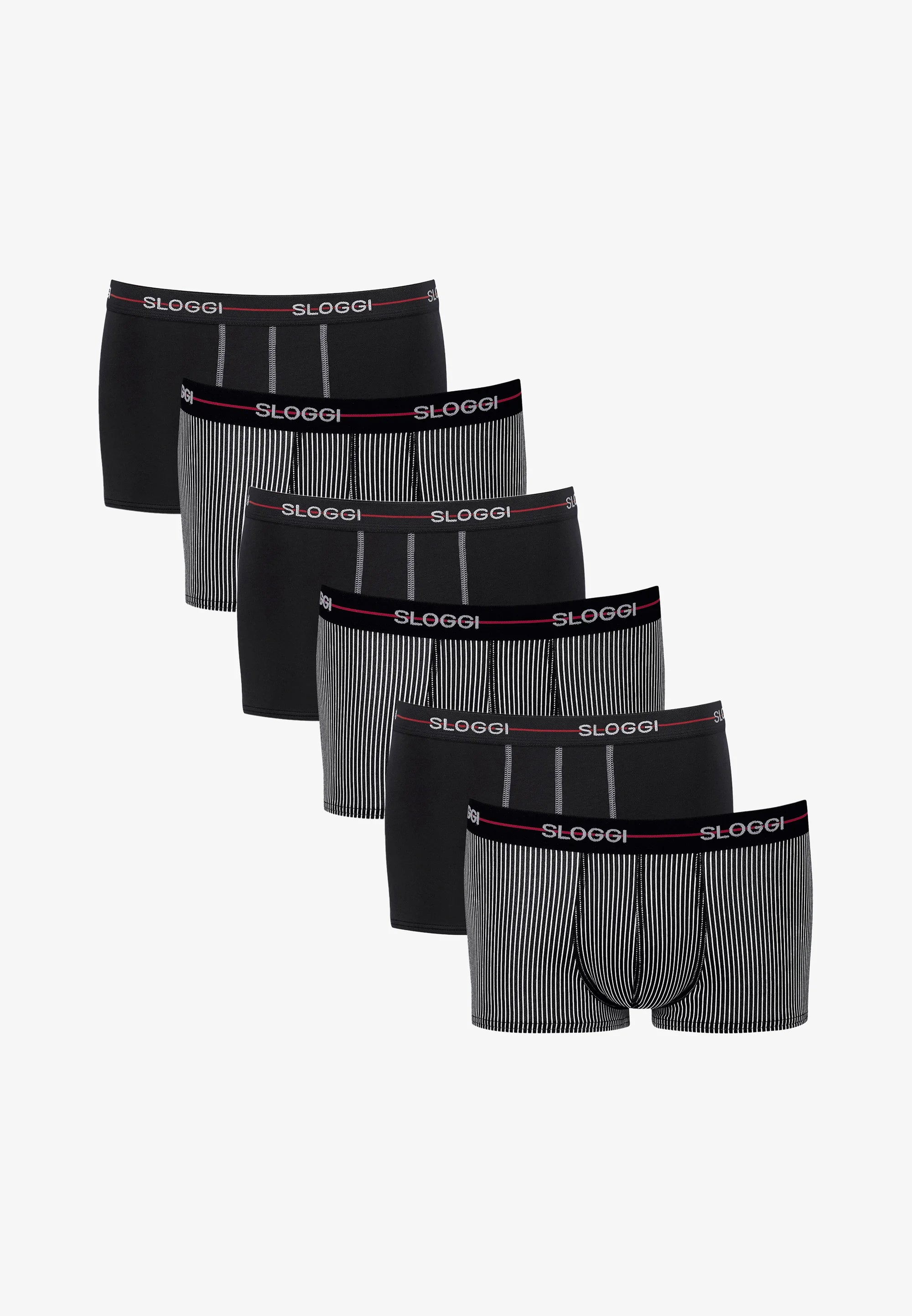 Sloggi Start Hipster Trunks 6 Pack – Red