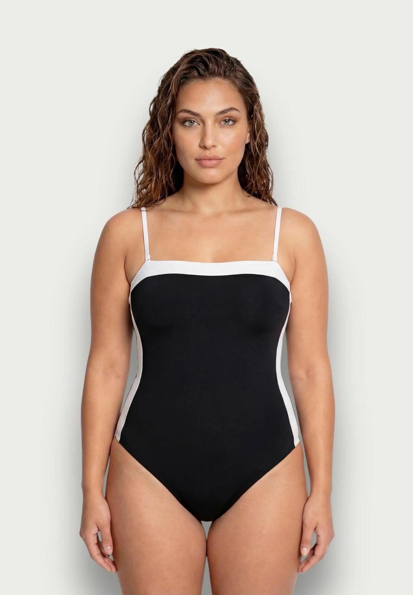 Yamamay Sculpt Fashion Badeanzug – Schwarz, Weiß