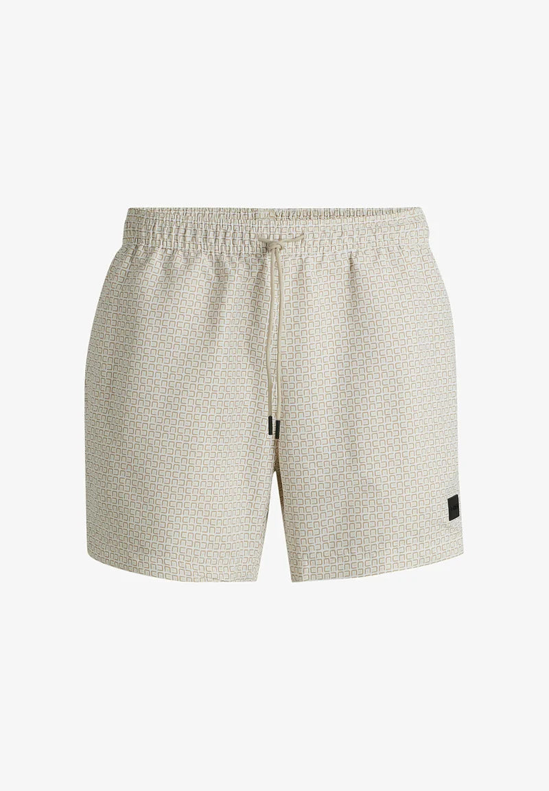 Plavecké šortky BOSS – Open White Eleven