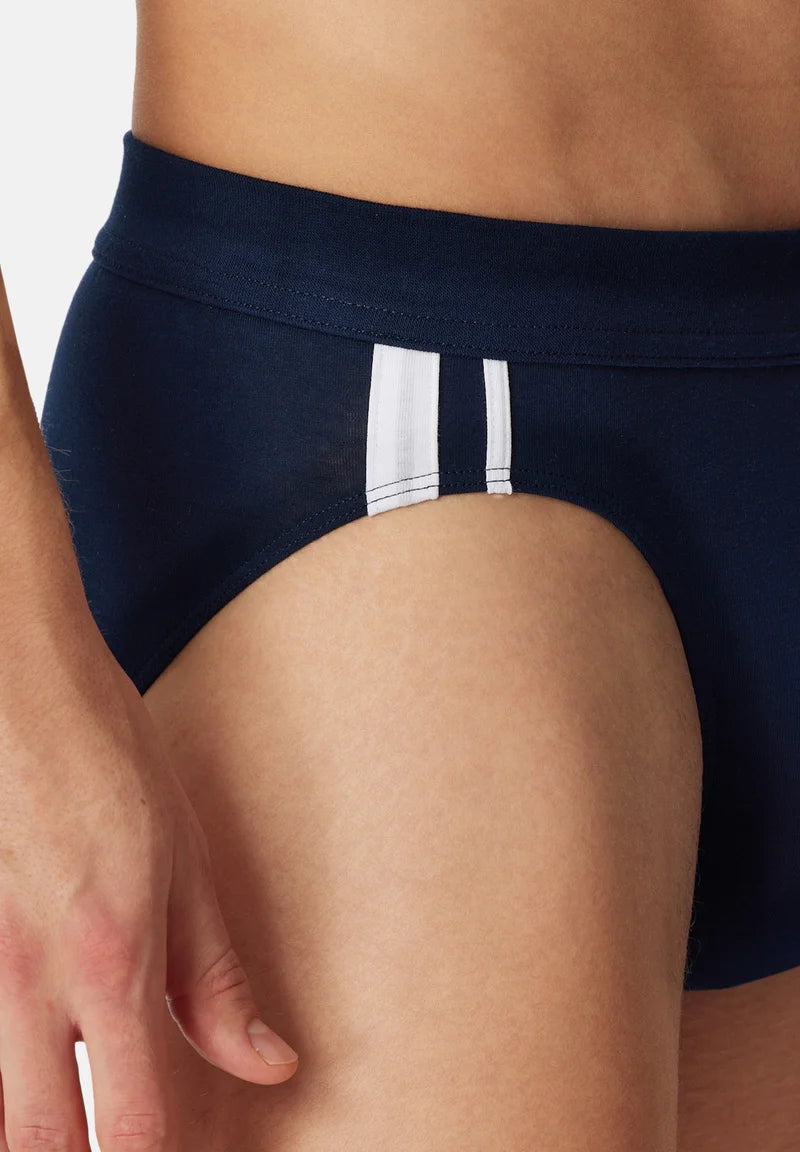 Schiesser 9 Pack Briefs – Blue, Grey