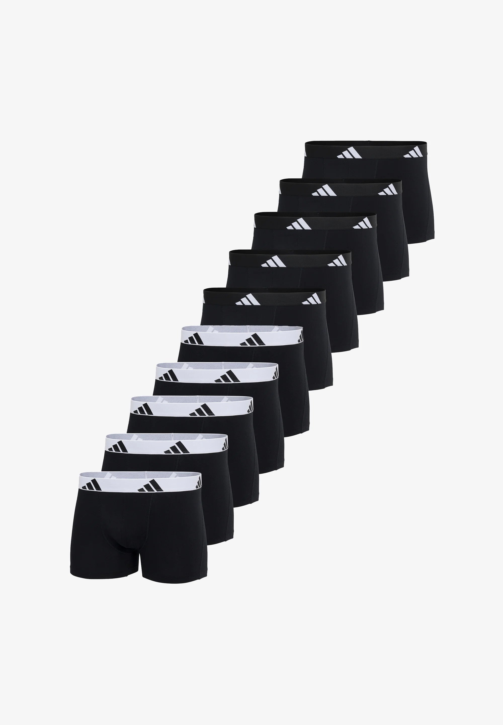 Adidas Sportswear Retro Active Flex 10 Pack Trunks – Black Mix
