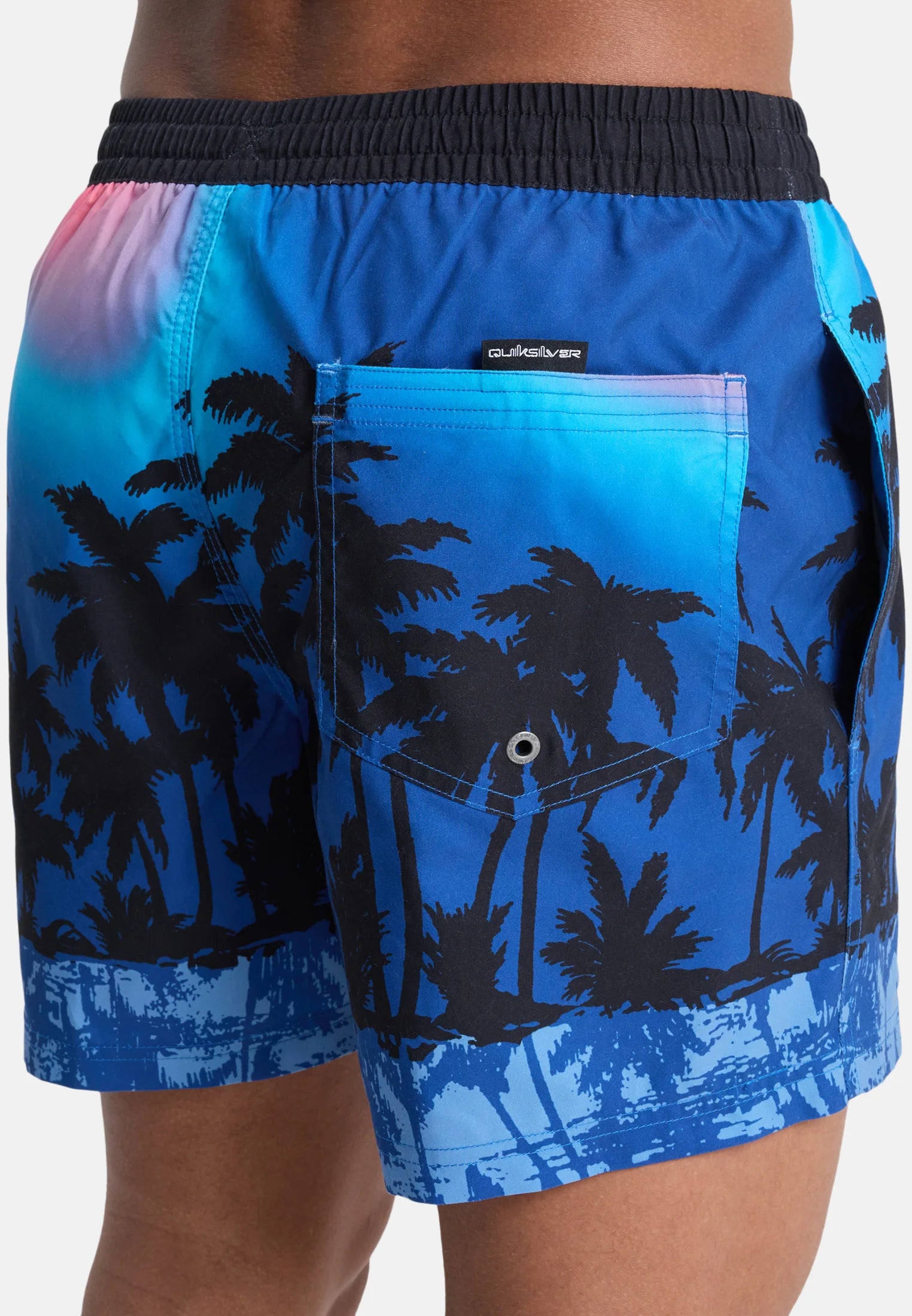 Plavecké šortky Quiksilver Everyday Printed Volley – Monaco Blue Thermotropics