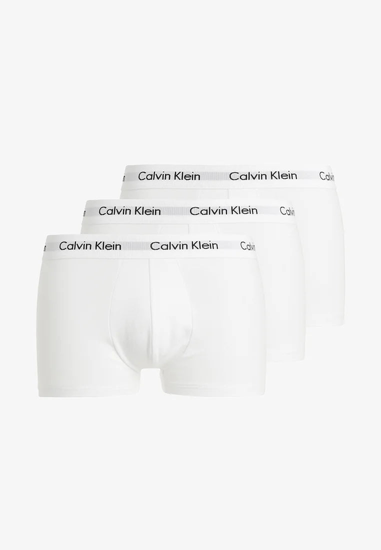 Calvin Klein Bavlněné Stretch Trunks – 3 Pack – White