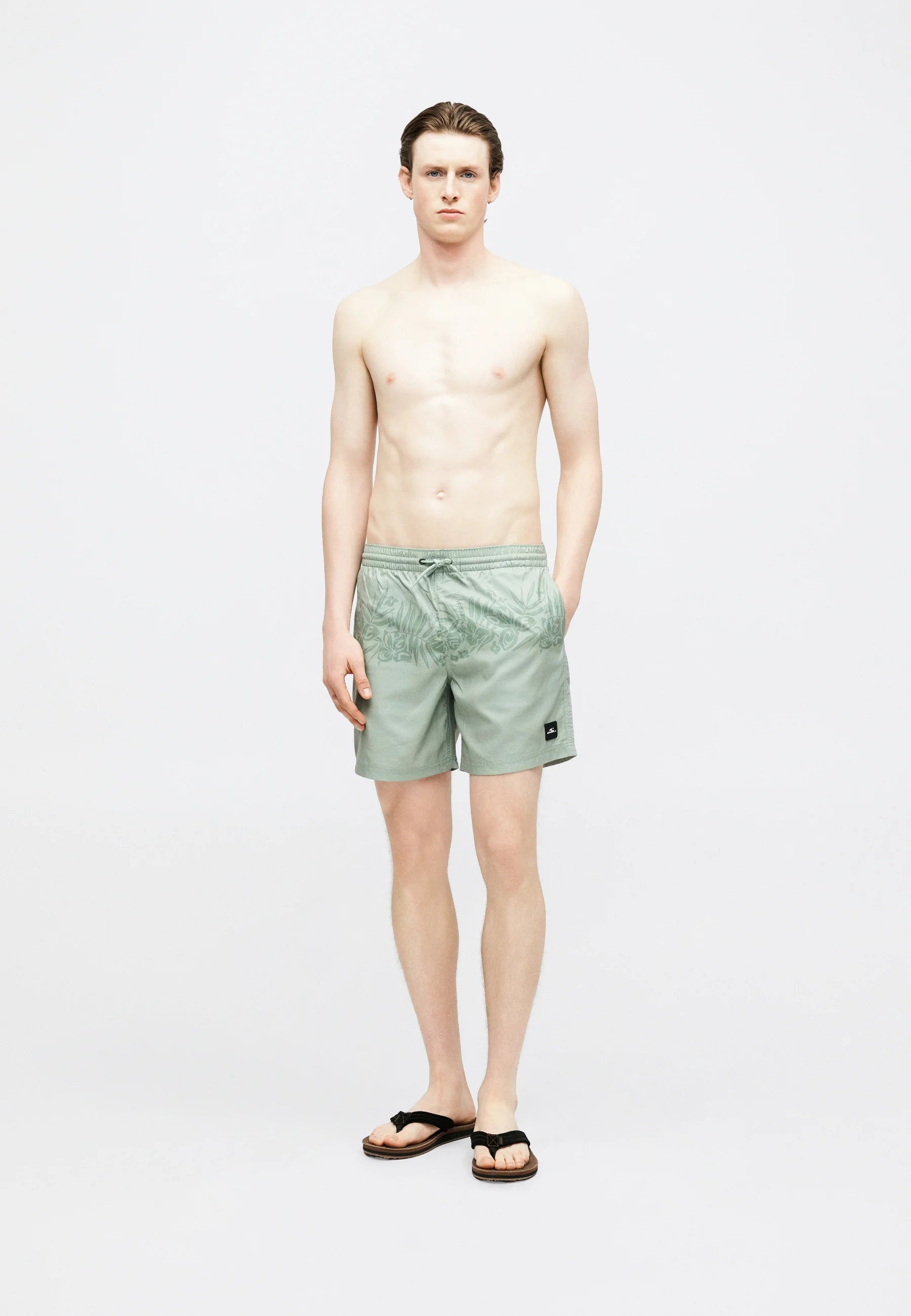 Plavecké šortky O’Neill Uni Flower – zelené