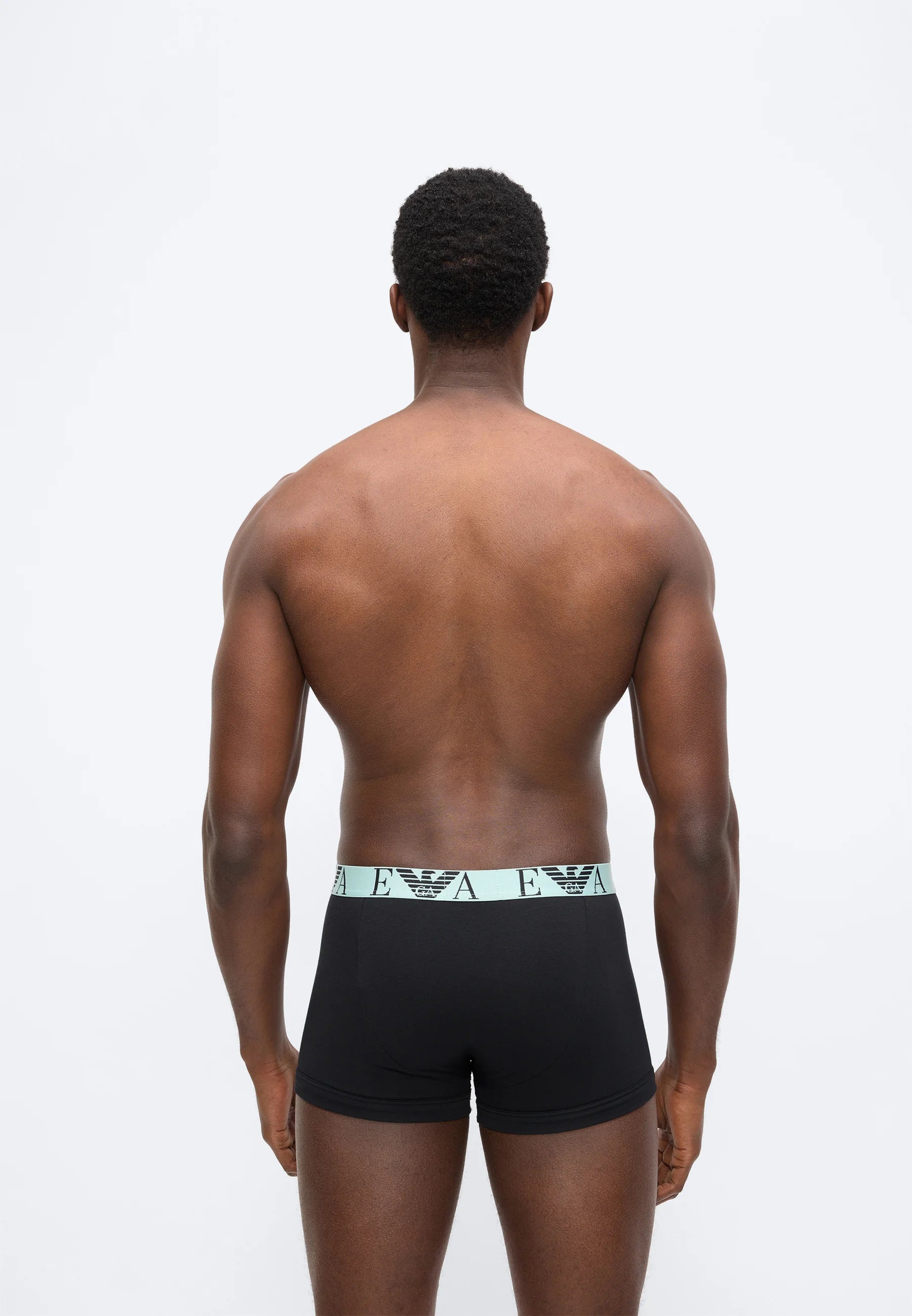 Emporio Armani BOLD Monogram 6 Pack Trunks – Pink, Aqua, Camellia, Black