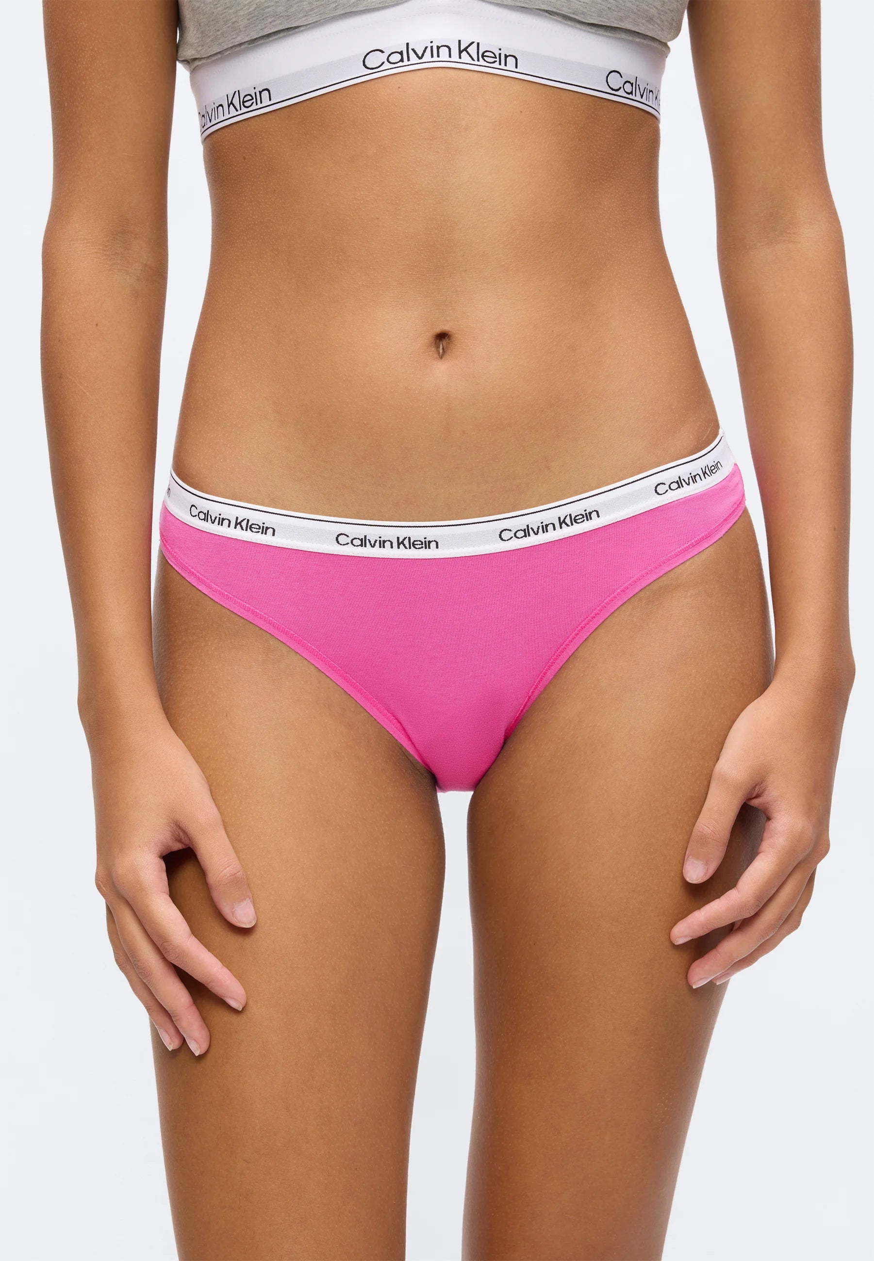 Calvin Klein Icon Logo Slip - Lot de 5, Vert Mardi Gras, Relay Gold, Doré