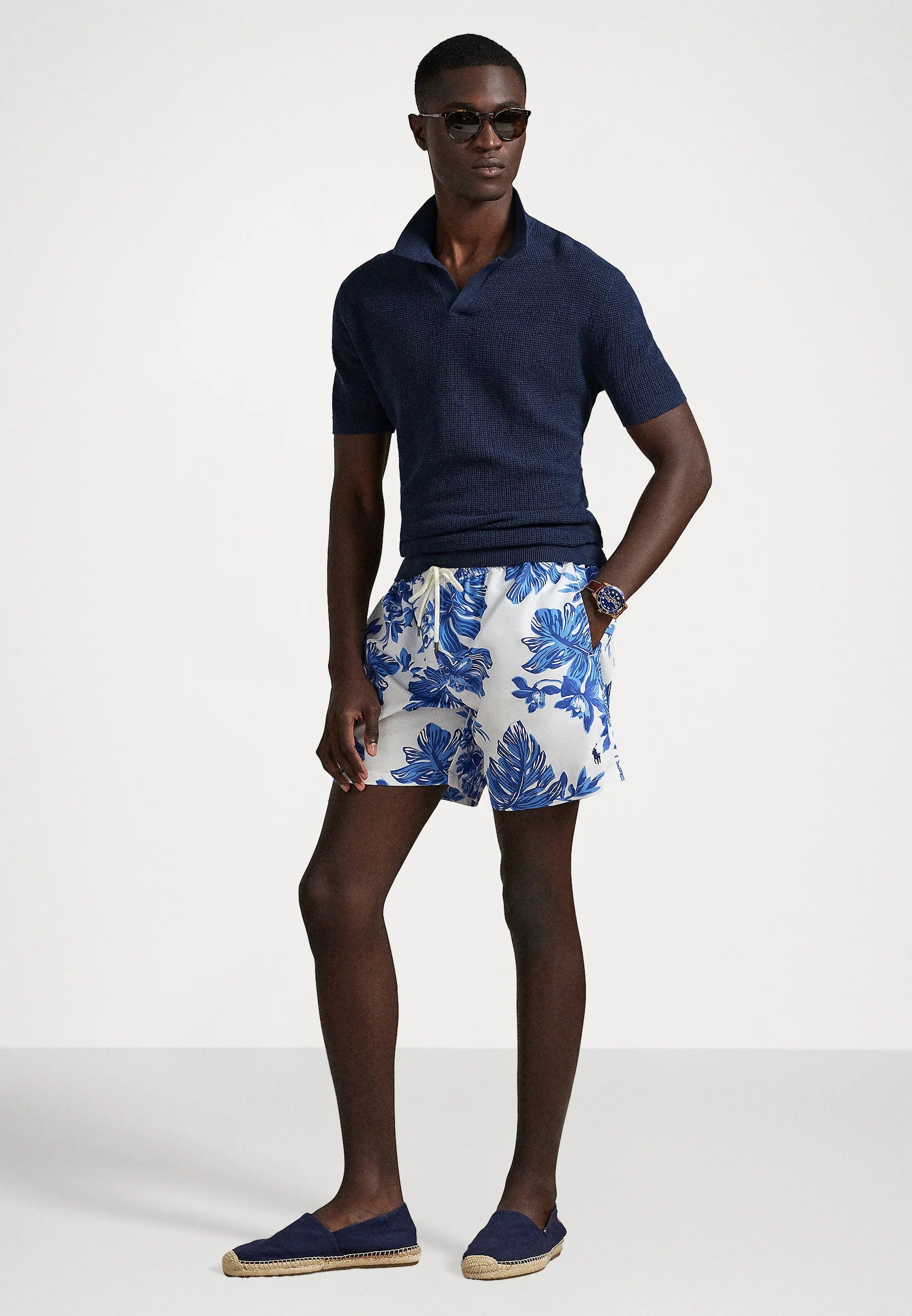Short de bain Polo Ralph Lauren Traveler Classic 14,6 cm – Blanc tropical