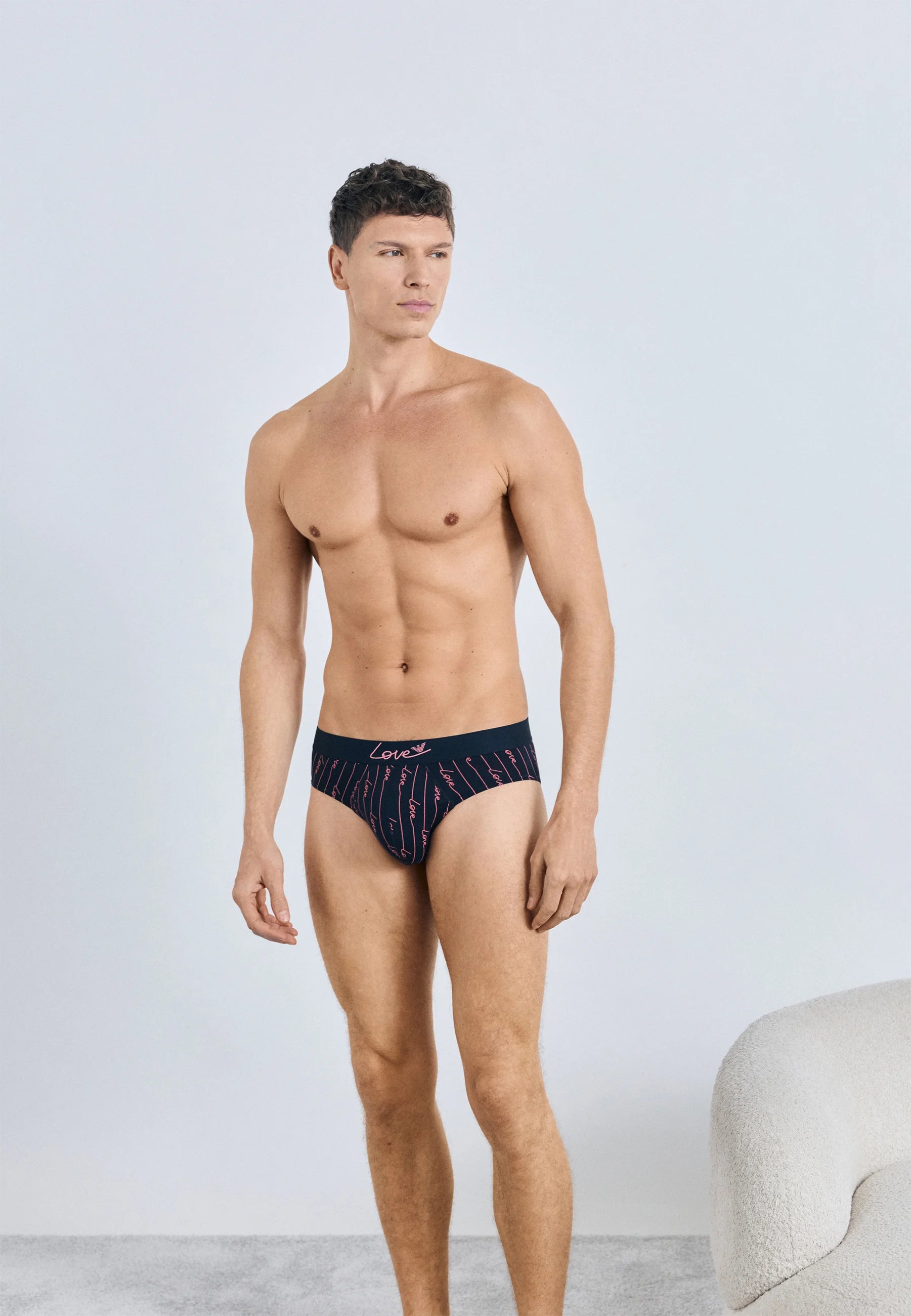 Emporio Armani VALENTINE Capsule Briefs 2 Pack – modré
