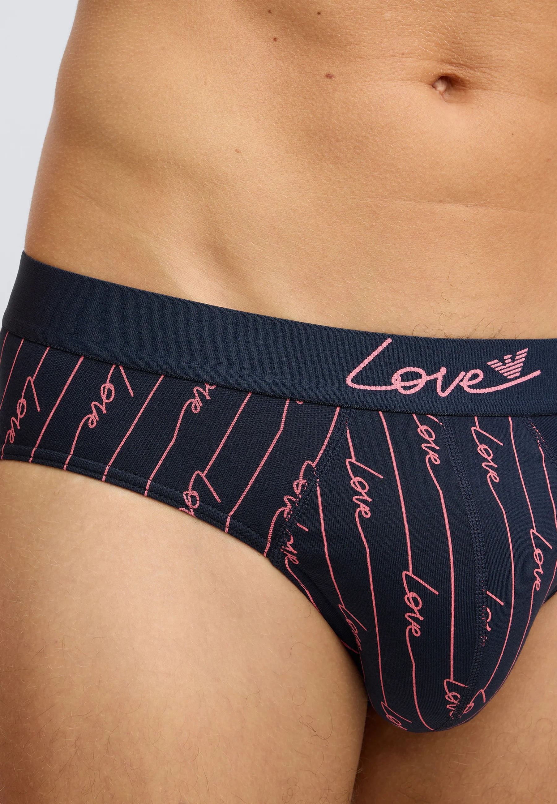 Emporio Armani VALENTINE Capsule Briefs 2 Pack – modré