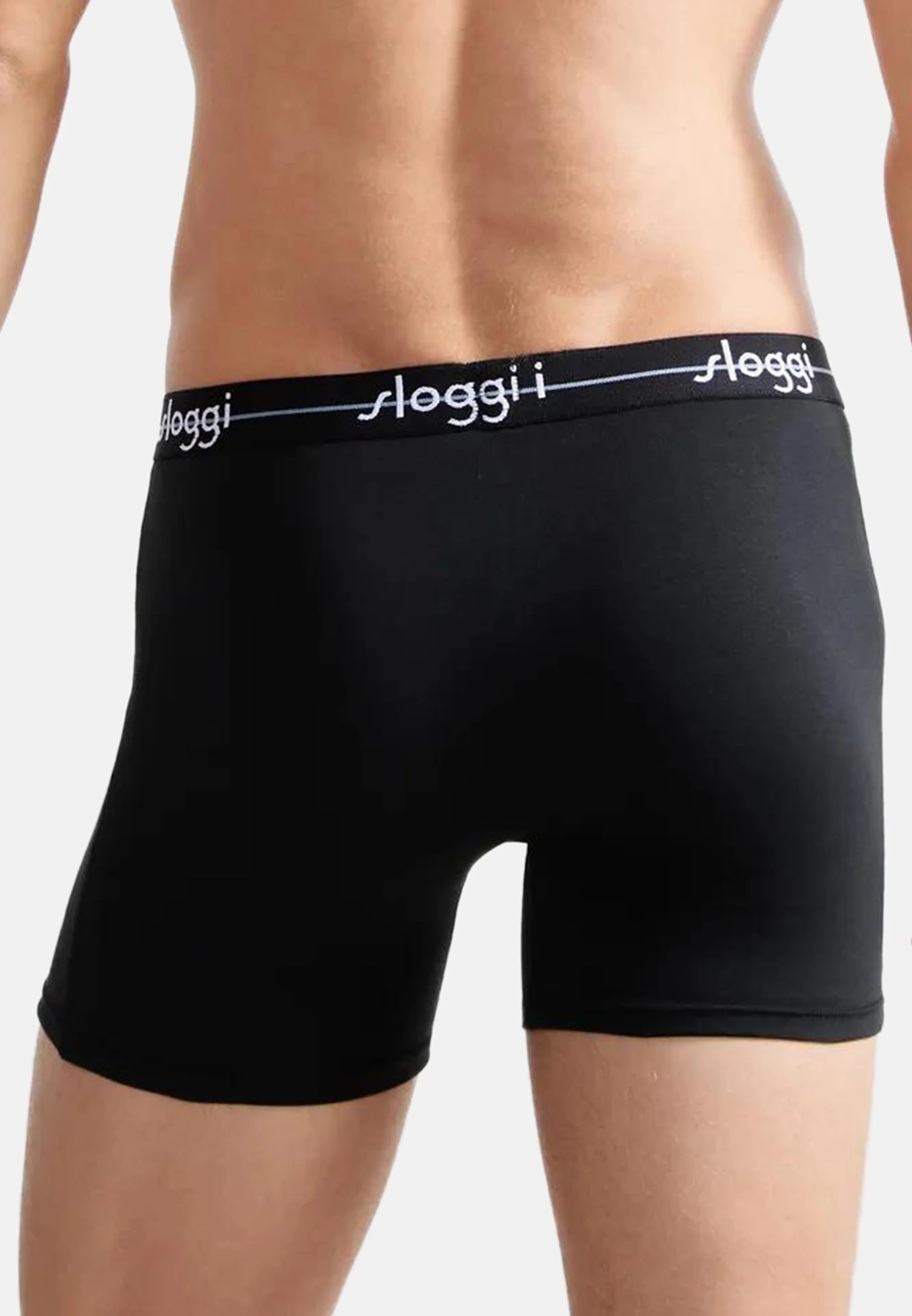 Sloggi Boxer Briefs 6 Pack – Black