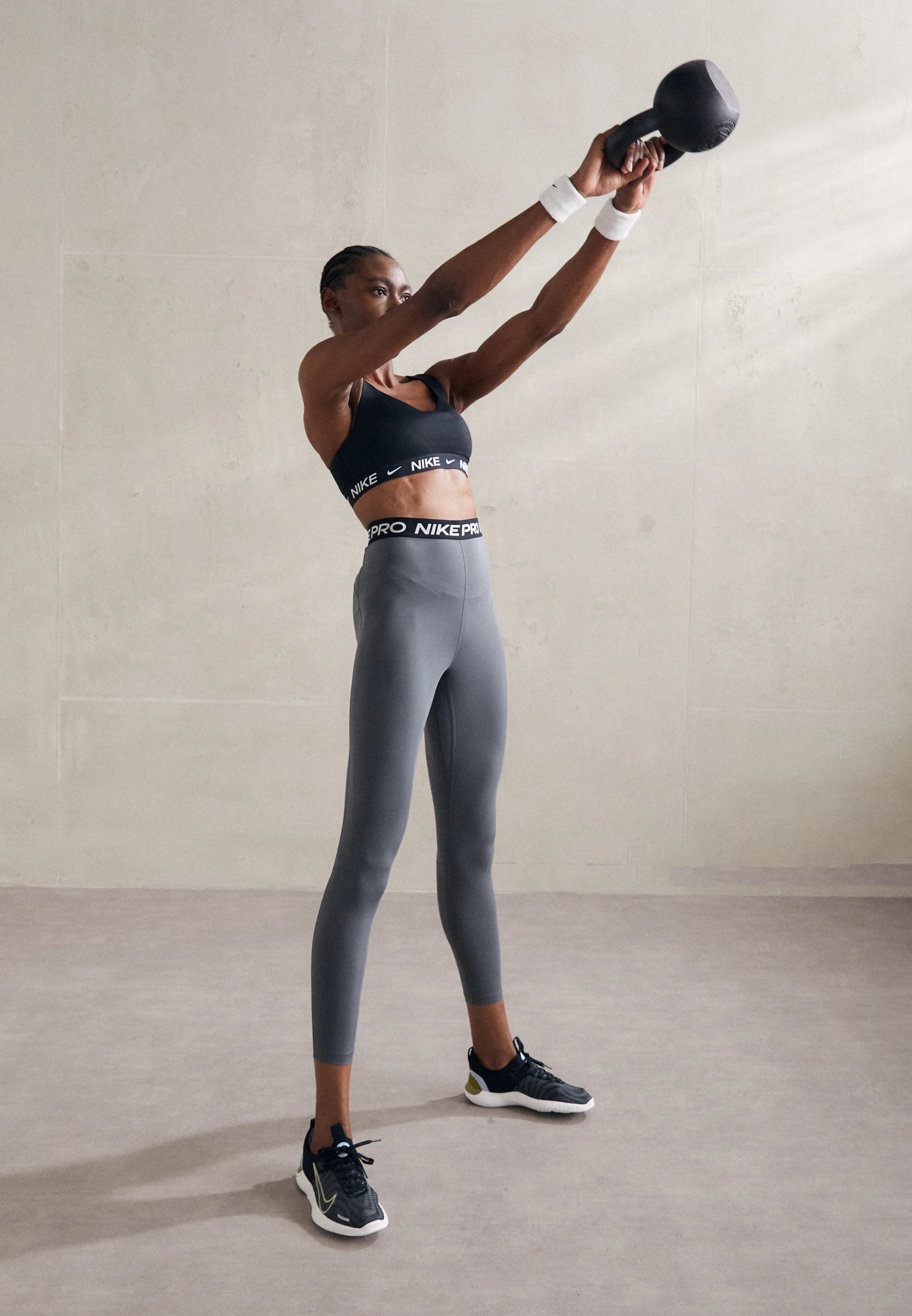 Nike Indy Medium Support Sports Bra – Black, White