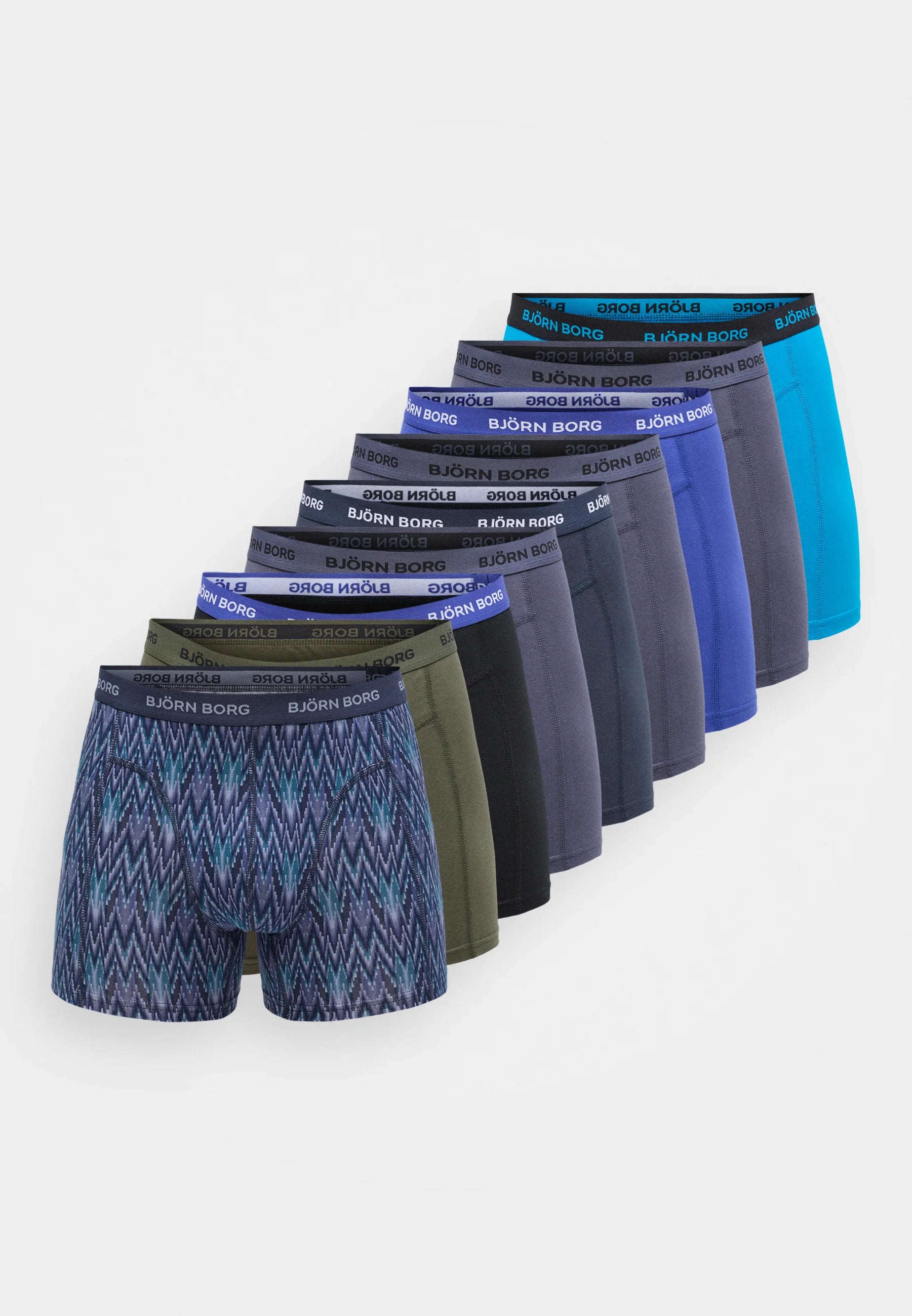 Björn Borg Stretch 9er Pack – Boxershorts – Mehrfarbig