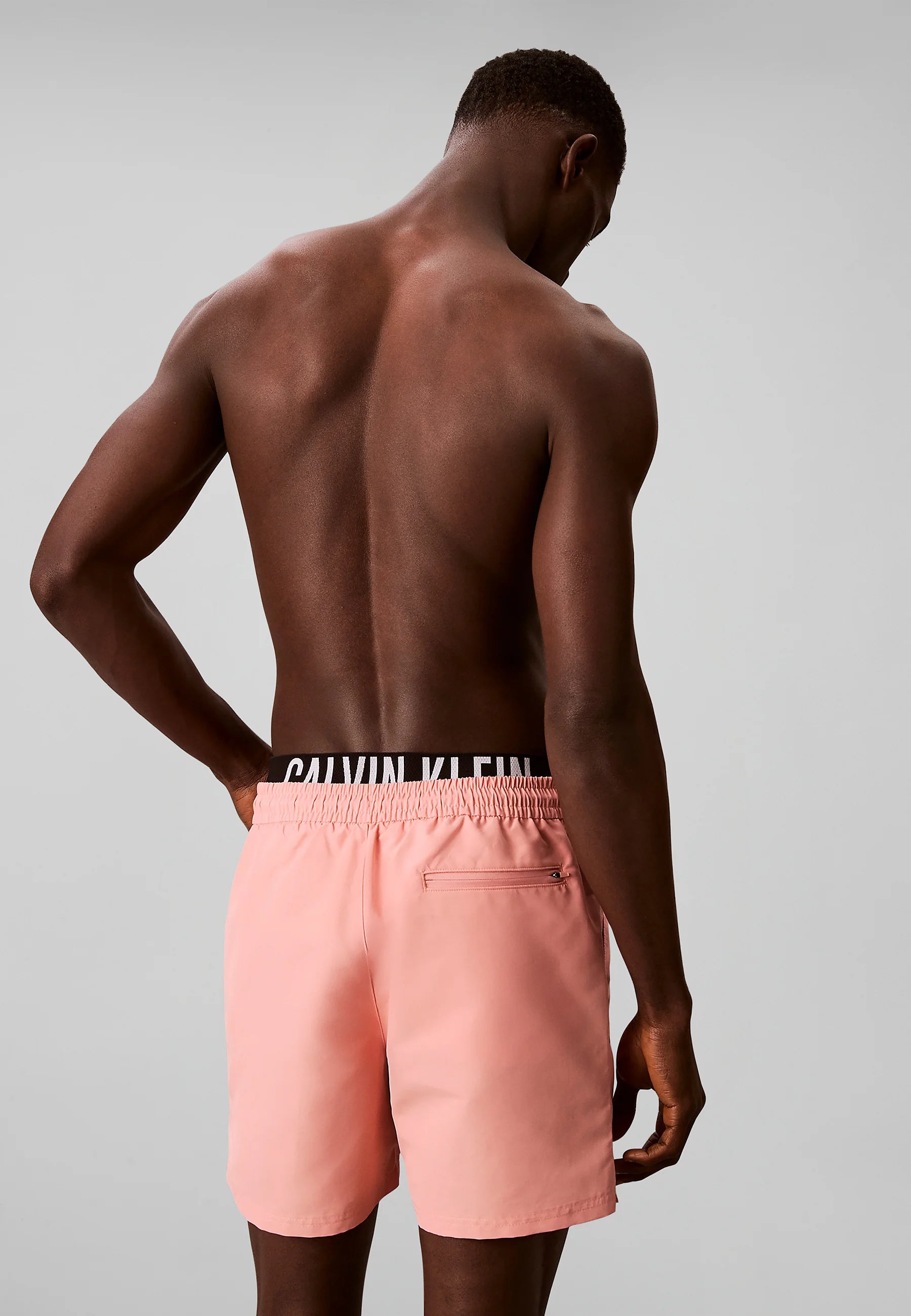 Calvin Klein Medium Drawstring Swim Shorts – Sugar Pink