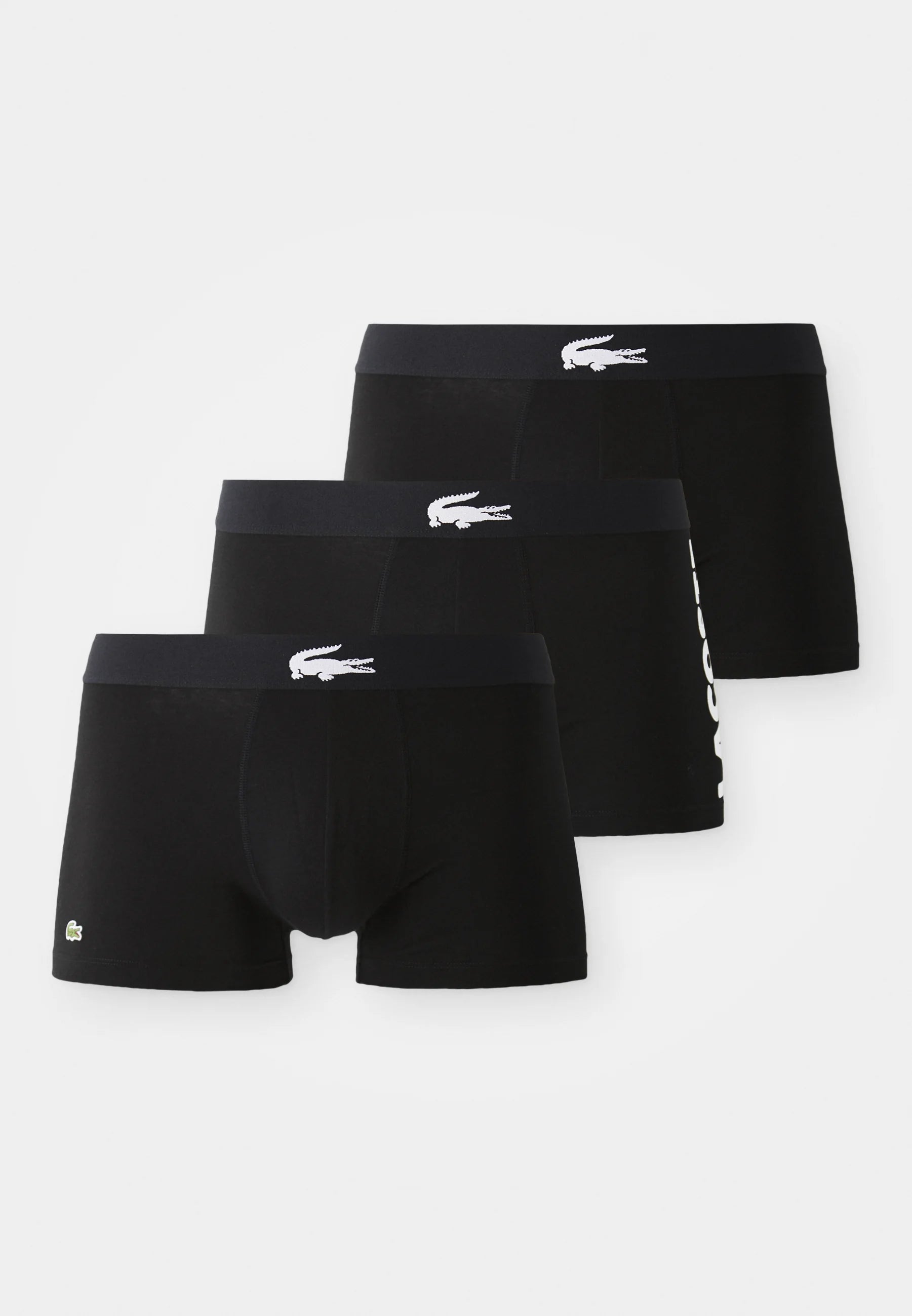Lacoste Court Lot de 3 boxers stretch – Noir, Blanc