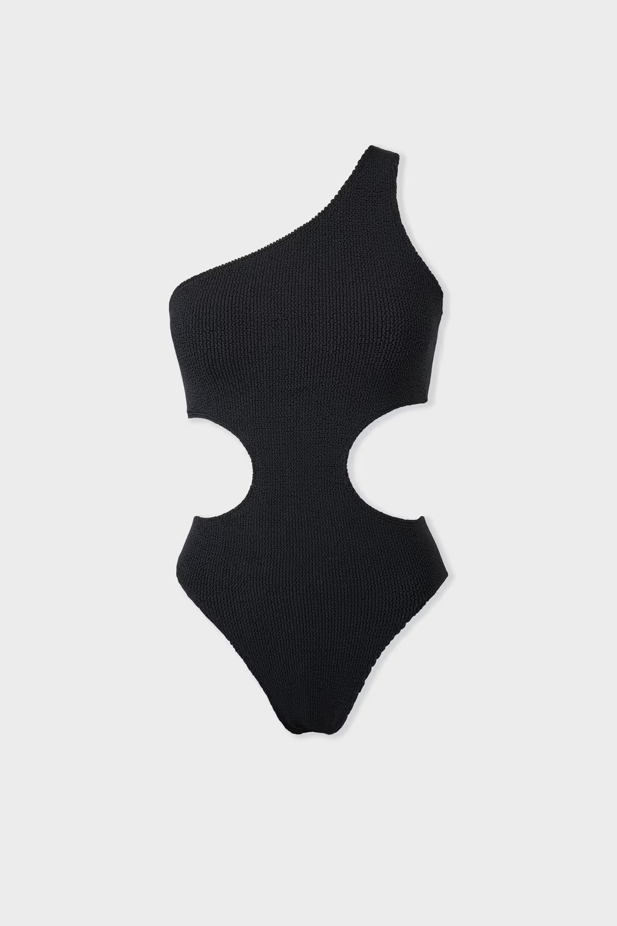 ETAM Onesize Stretch-Einteiler-Badeanzug mit seitlichen Ausschnitten – Schwarz