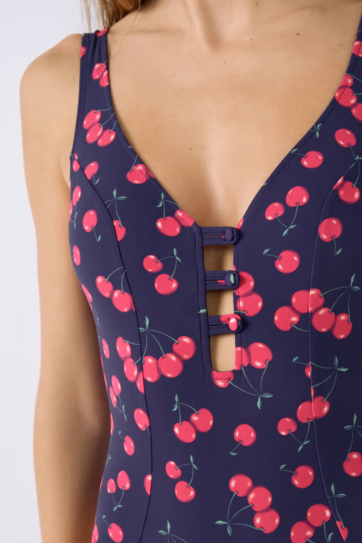 ETAM x Marcia Wear Baila Printed One-Piece Swimsuit – Navy
