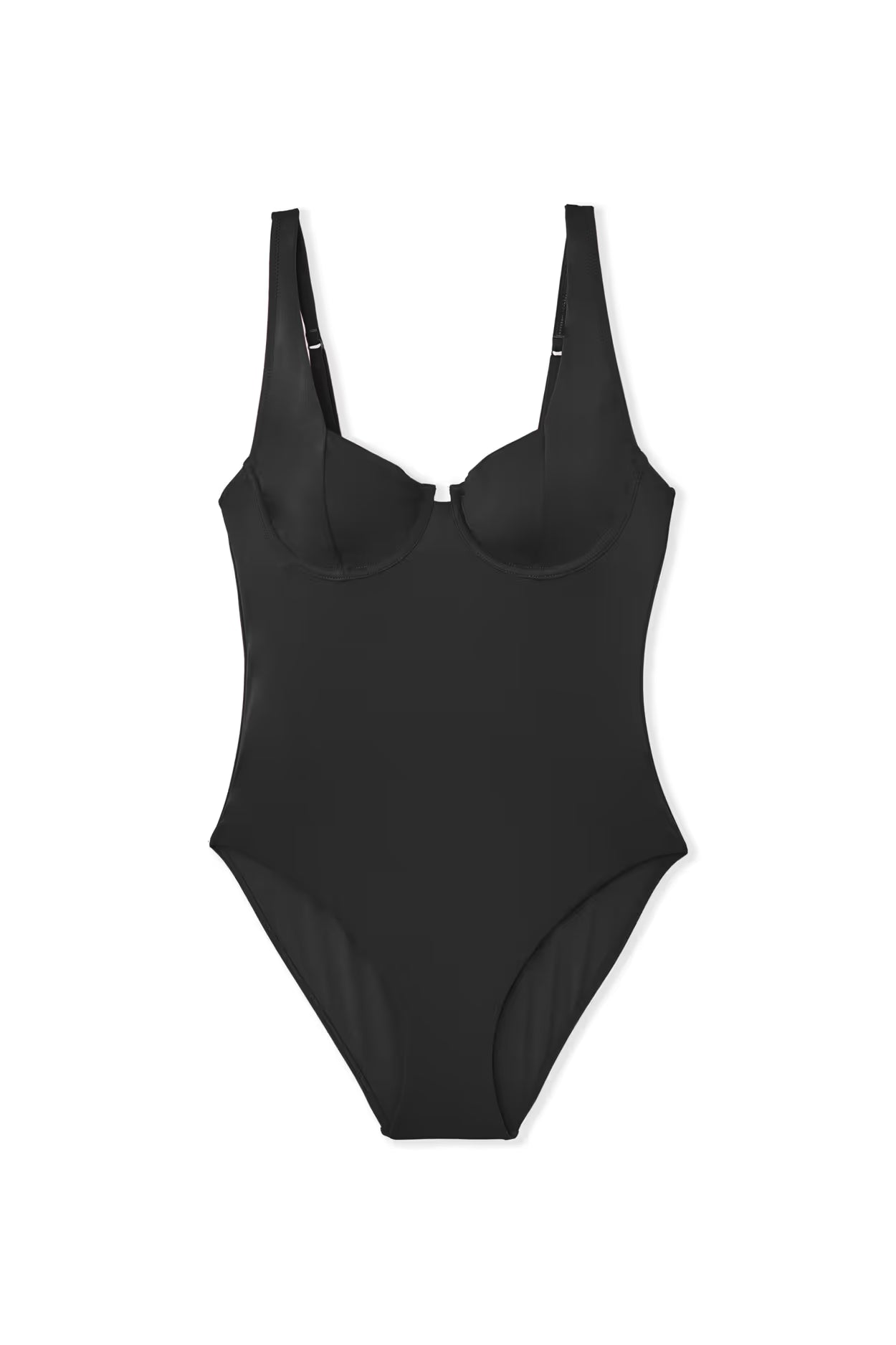 ETAM Harmonie Swim One-Piece Swimsuit with Underwires – Black