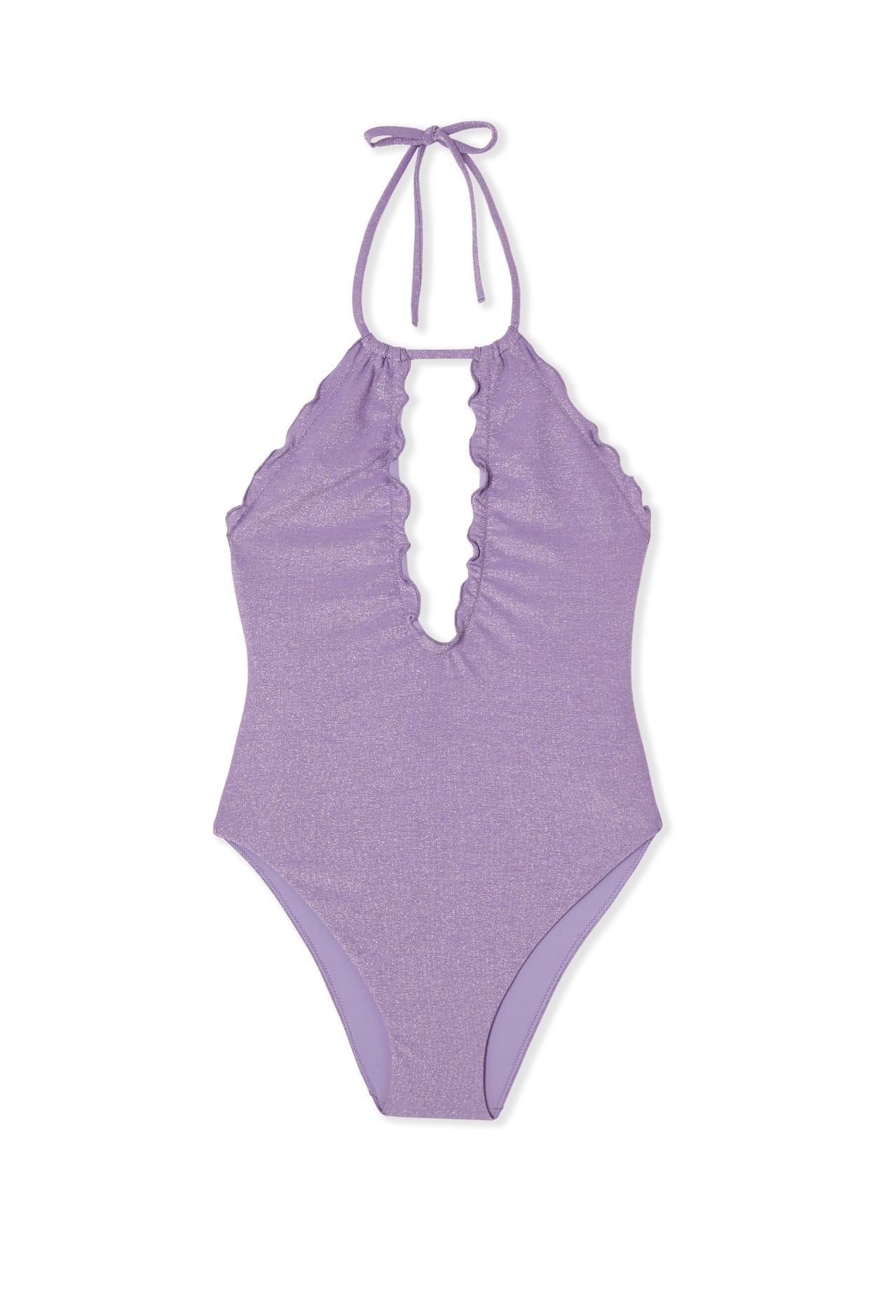 Costume intero con paillettes ETAM Ballota - Viola Lila