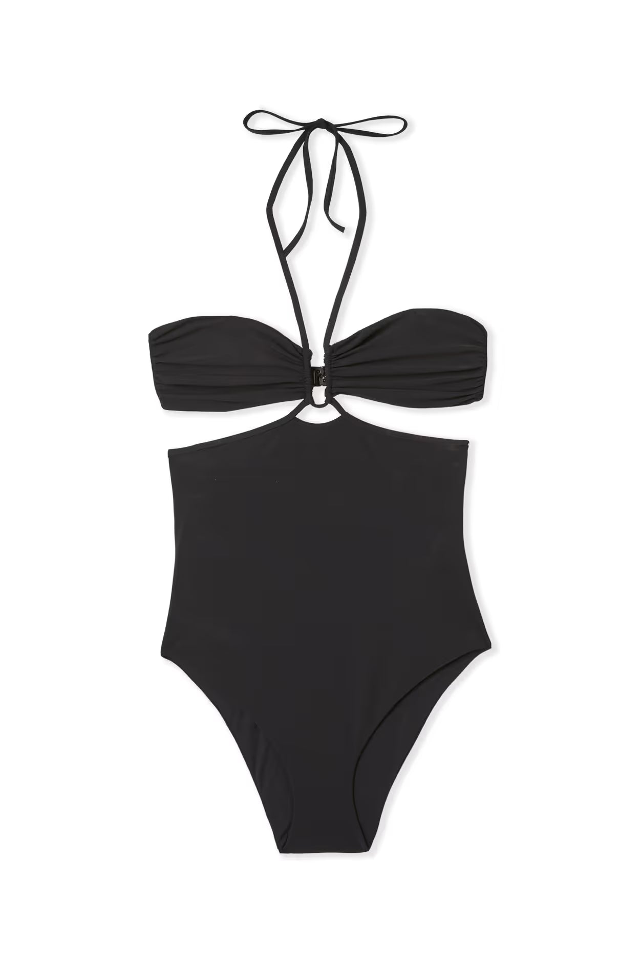 ETAM x Nensi Dojaka Cut-Out-Einteiler-Badeanzug – Schwarz