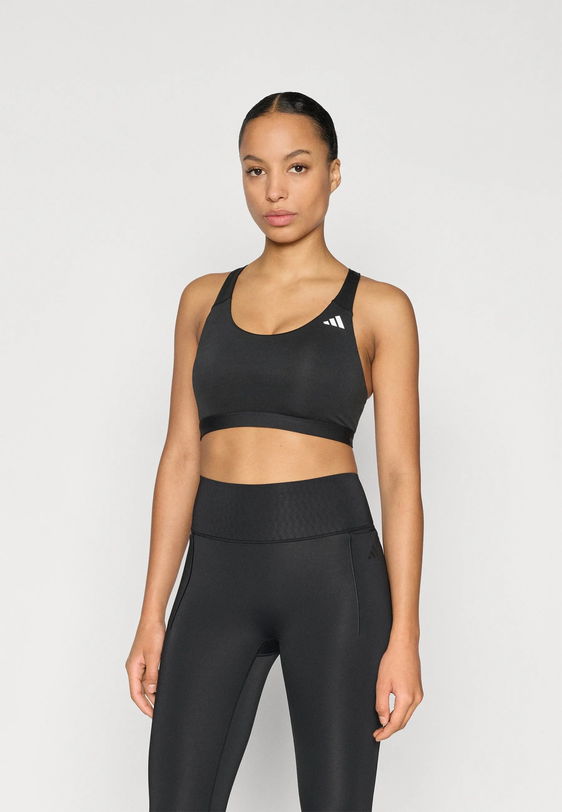 Soutien-gorge à maintien moyen Adidas Performance Optime Essentials - Noir