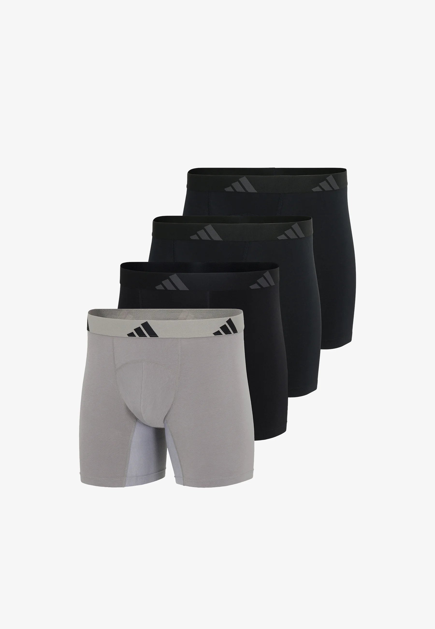 Adidas Sportswear Essential 4 Pack Boxer Briefs – Black, Light Grey