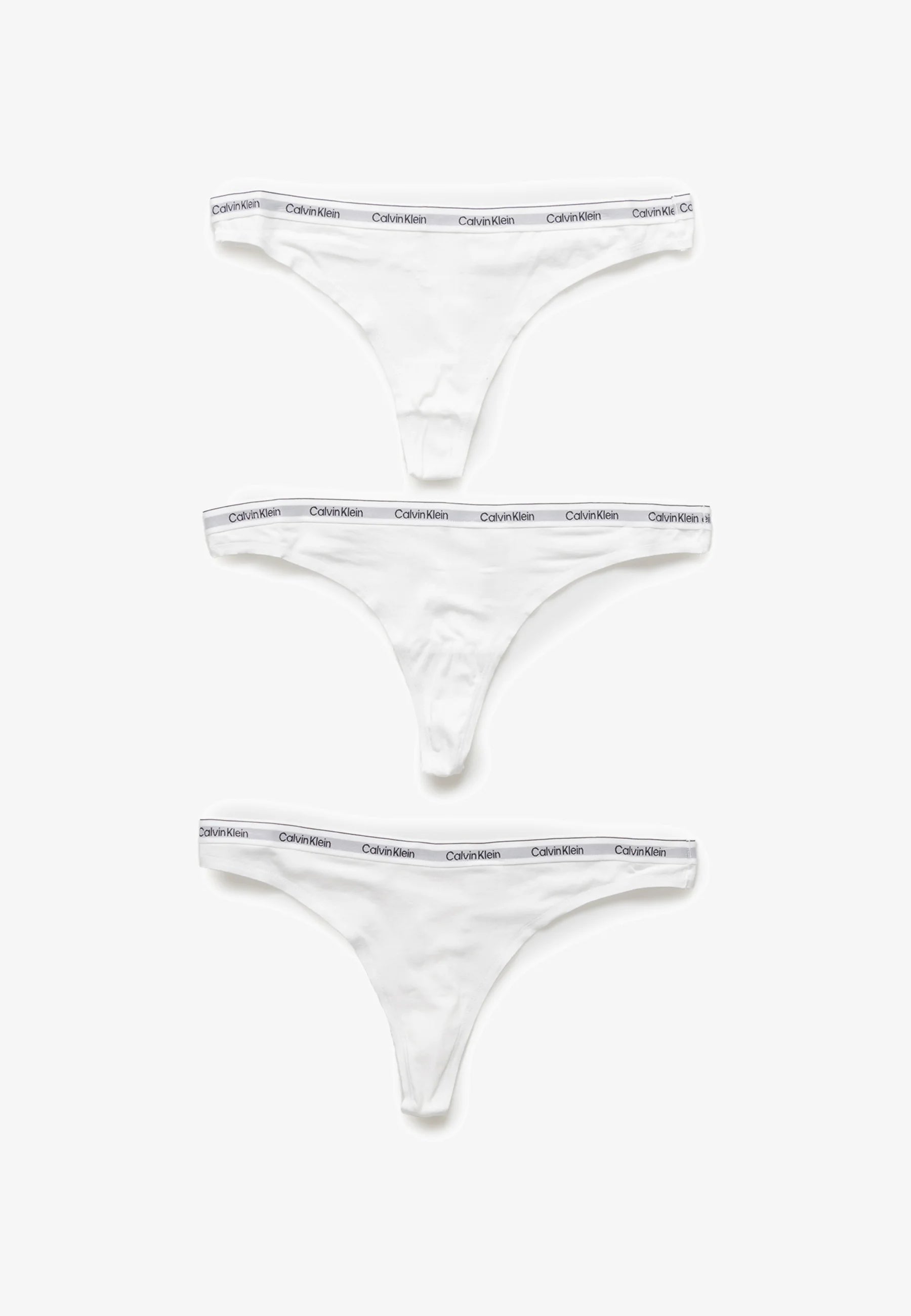 Lot de 3 tongs Calvin Klein Modern Logo - Blanc