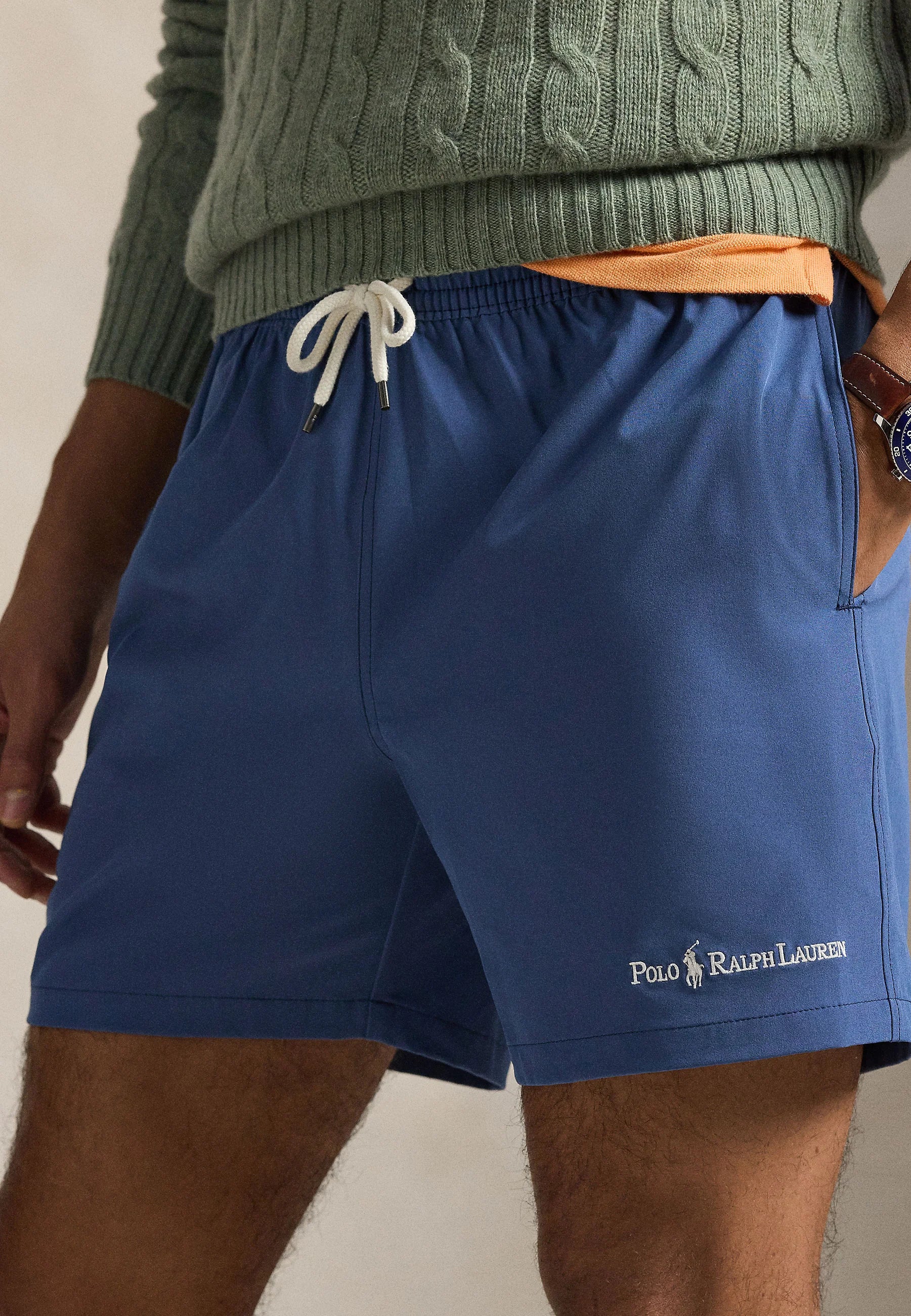 Spodenki kąpielowe Polo Ralph Lauren Traveler Classic 14,6 cm – ziemisty błękit