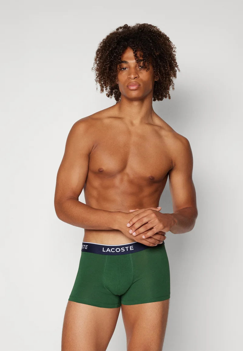 Lacoste Sport Stretch Trunks 2 Pack – Navy Blue, Green