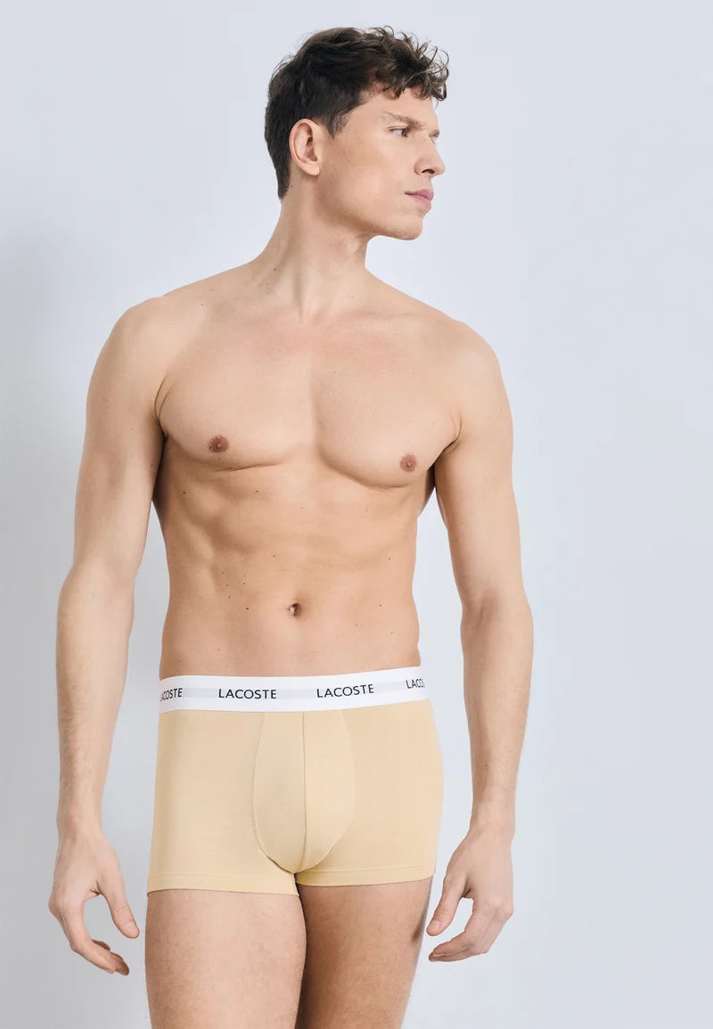 Lacoste Court 3 Pack Stretch Trunks – Lionne, Pecan, Buffalo
