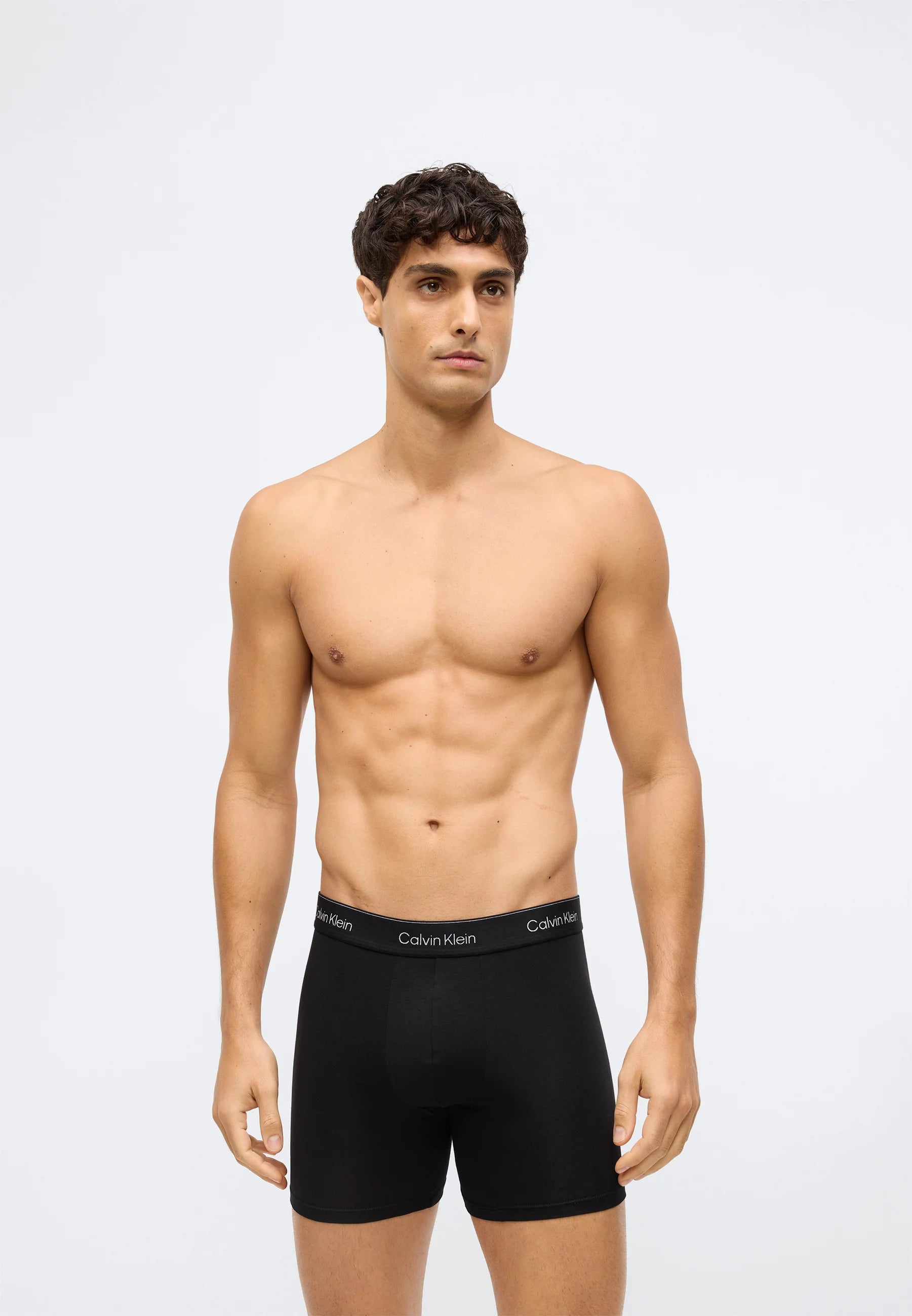 Calvin Klein Icon Cotton Stretch Slips – 3er-Pack – Schwarz
