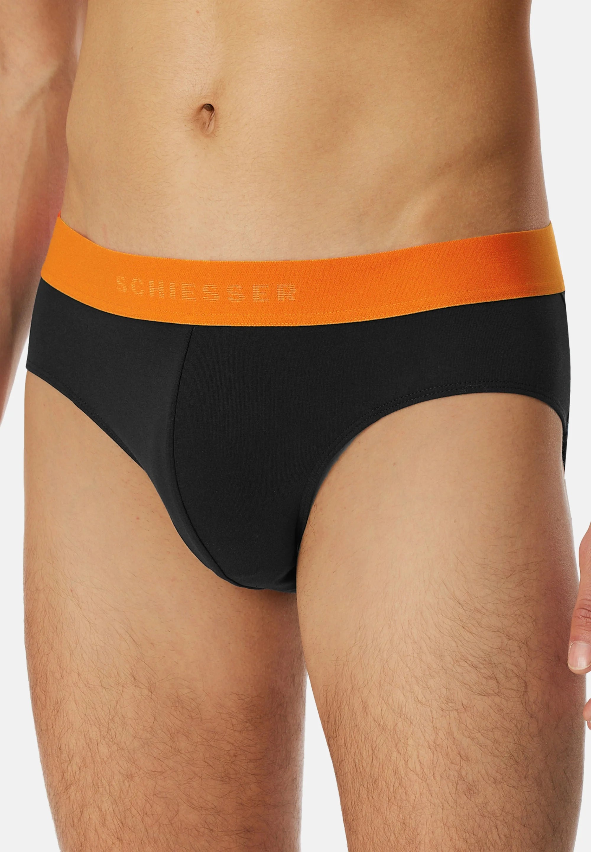 Schiesser 95 5 Cotton 9 Pack Rio Briefs – Black
