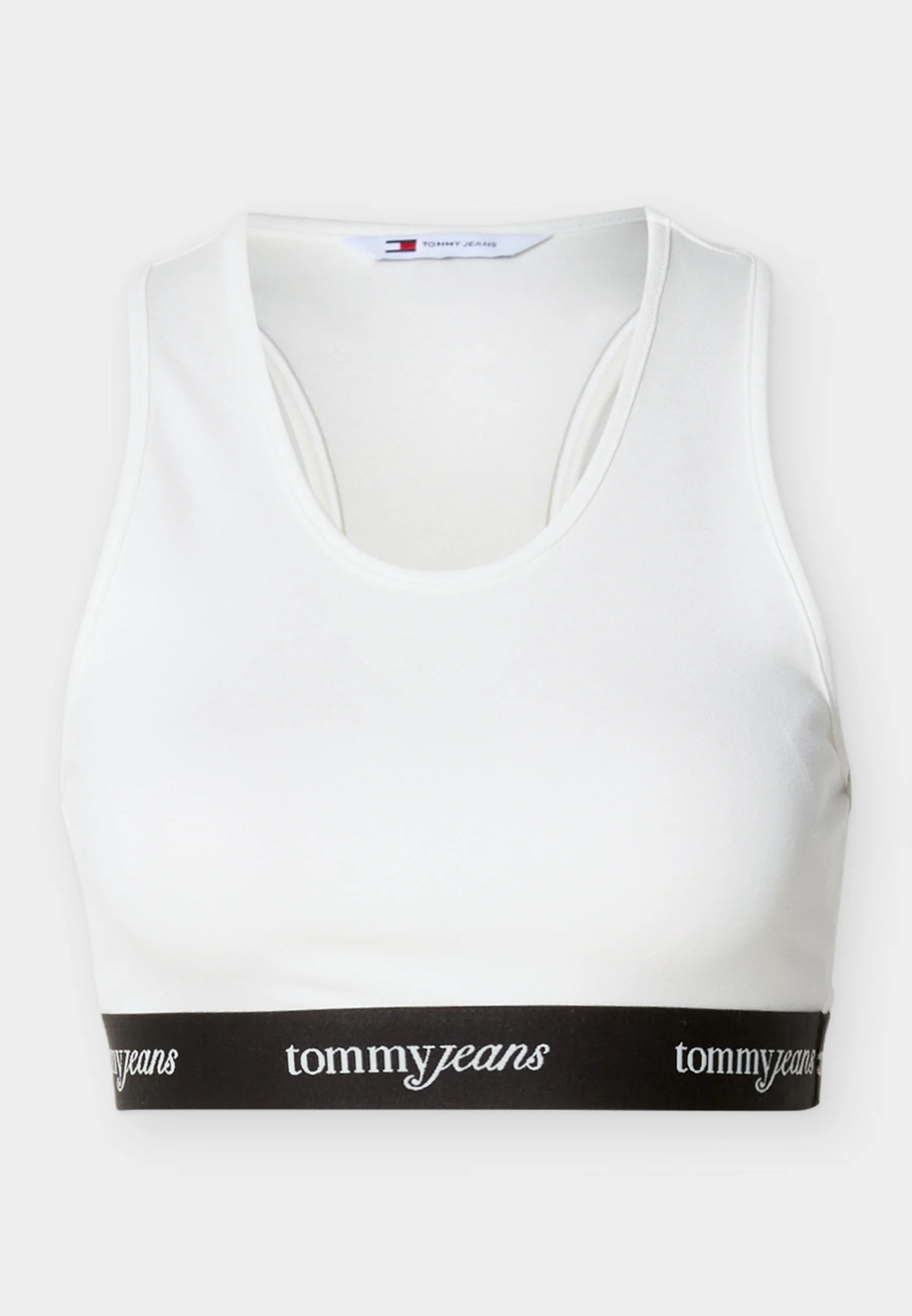 Tommy Jeans Repeat Logo Racerback Soft Bra – Ecru