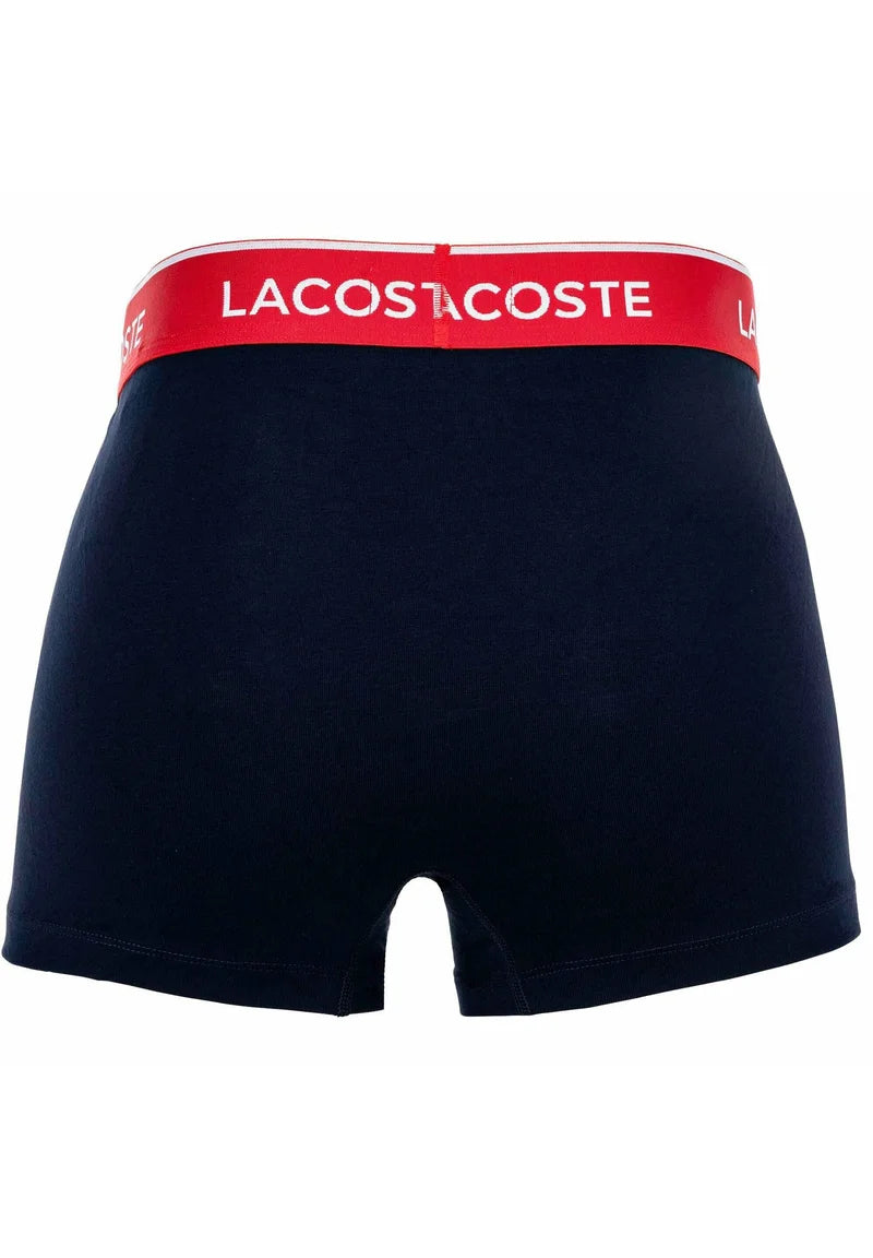 Lacoste 6 Pack Logobund Trunks – černá, modrá, šedá, tmavě modrá, zelená, červená