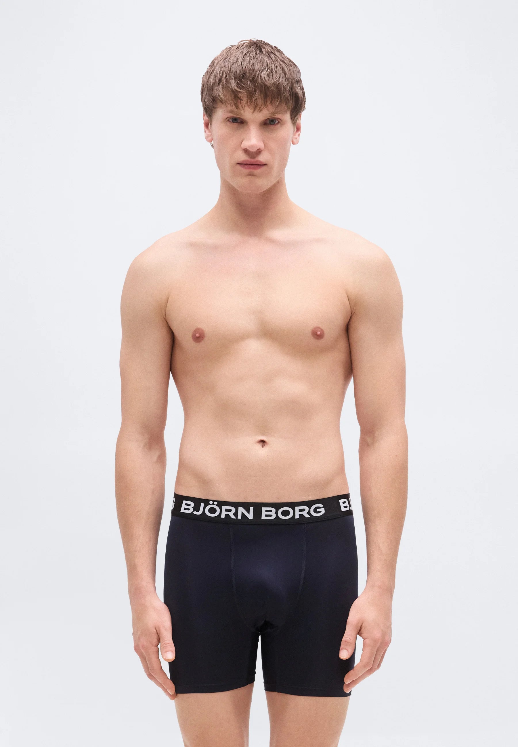 Björn Borg Sports Lot de 3 boxers – Bleu, Noir, Blanc
