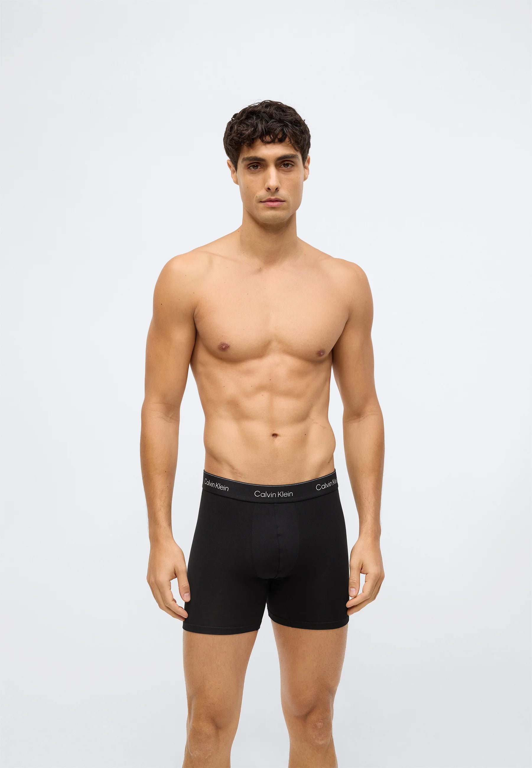 Calvin Klein Icon Cotton Stretch Slips – 3er-Pack – Schwarz