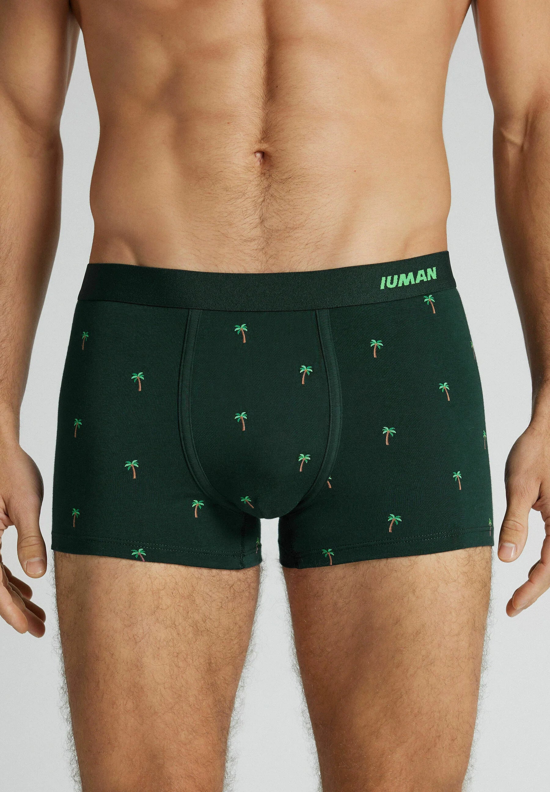 IUMAN Intimissimi Uomo Stretch Cotton Trunks – Zelené
