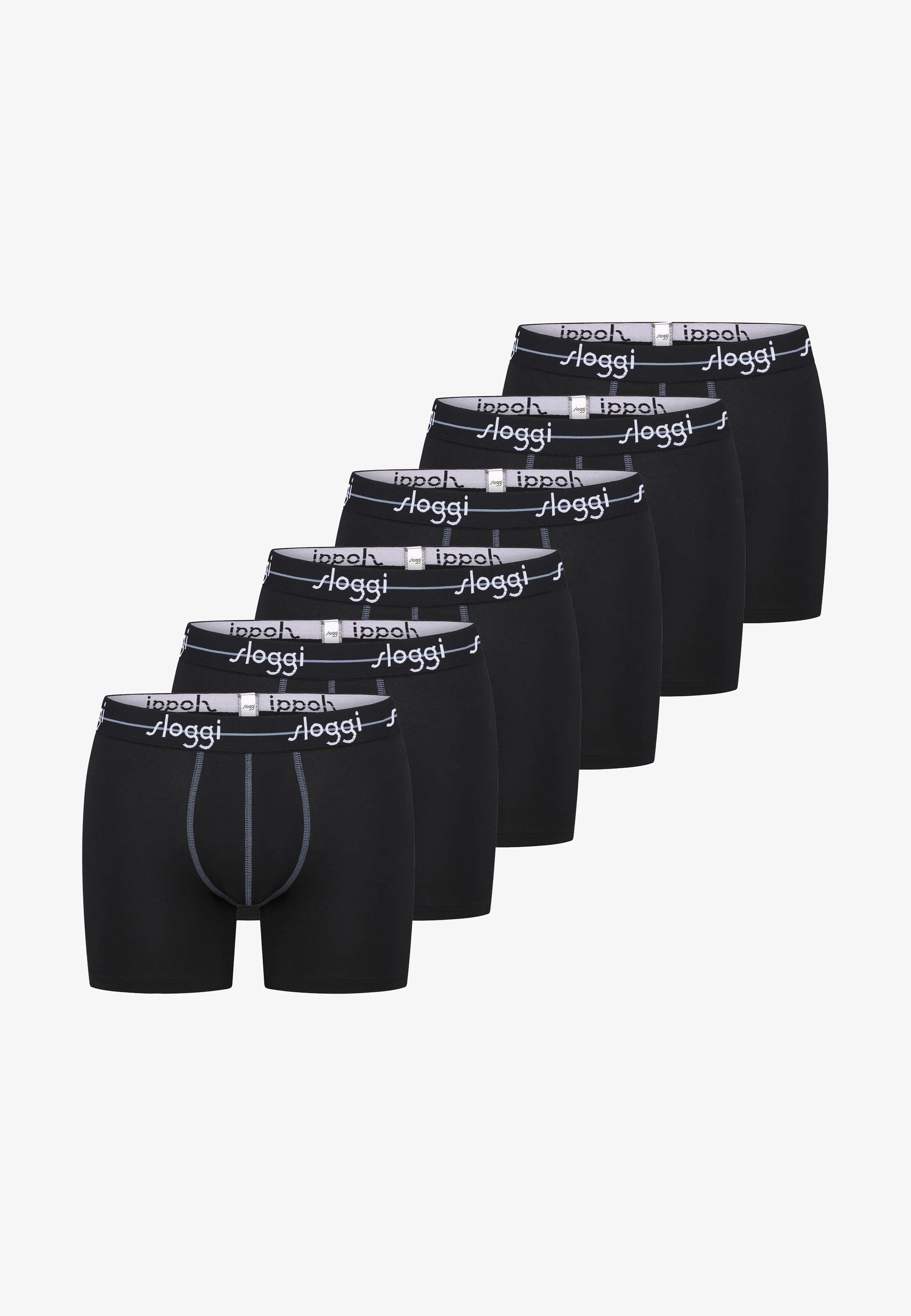 Sloggi Boxer Briefs 6 Pack – Black