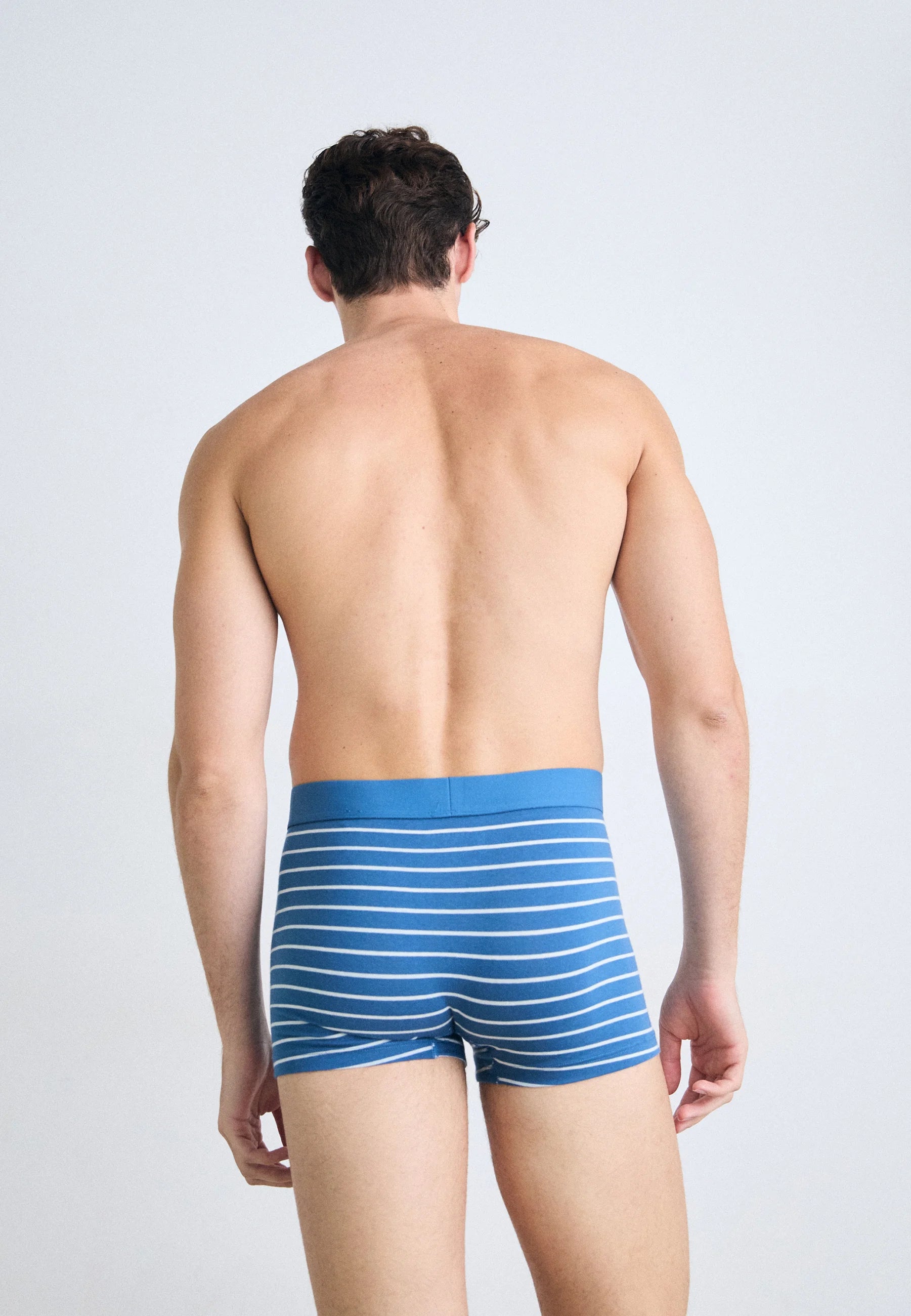 Schiesser Essential Cotton Trunks 5 Pack – Blue, Black