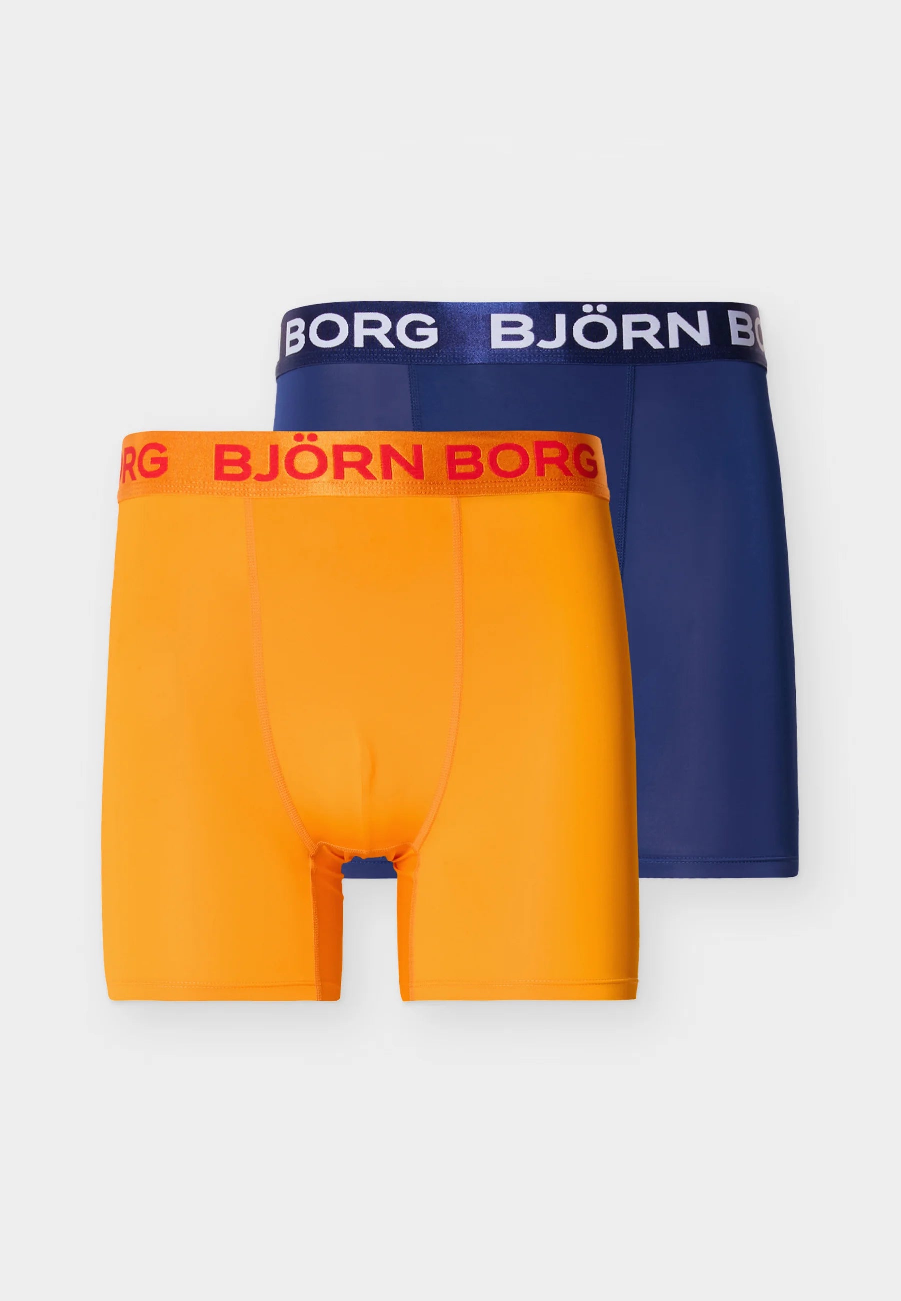 Björn Borg Sports 2 Pack Boxer Briefs – Orange, Dark Blue