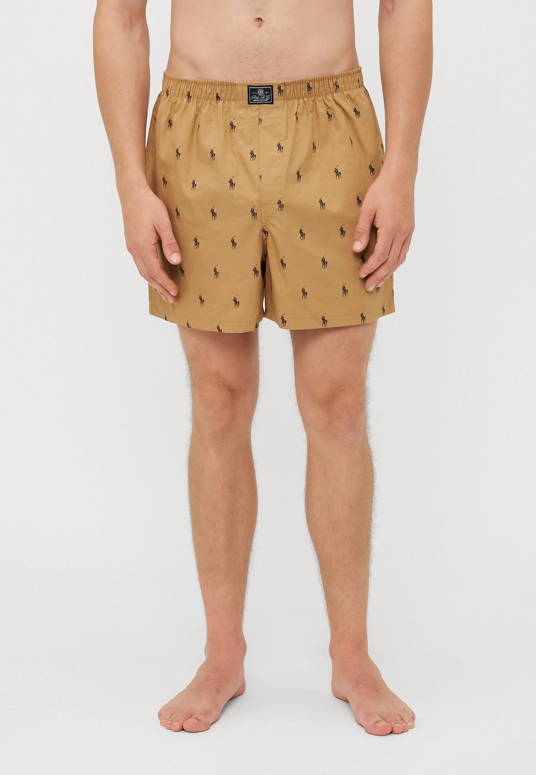 Polo Ralph Lauren Cotton Open Boxer Shorts – 3 Pack – Camel, Blue, Brown