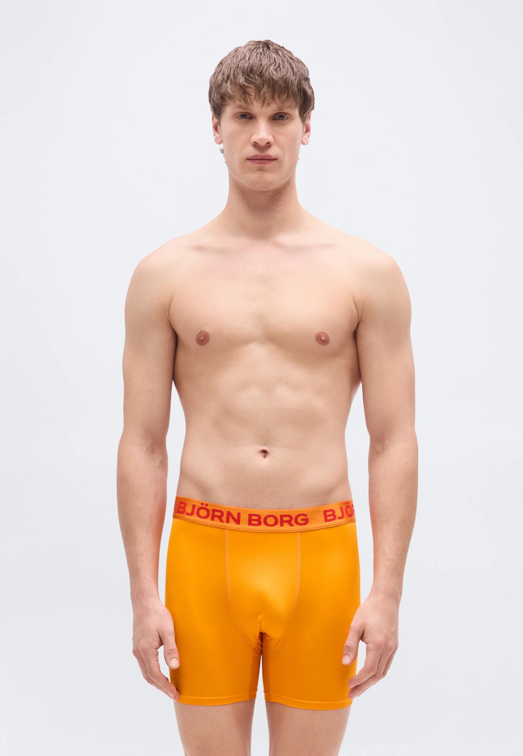 Björn Borg Sports 2 Pack Boxer Briefs – Orange, Dark Blue