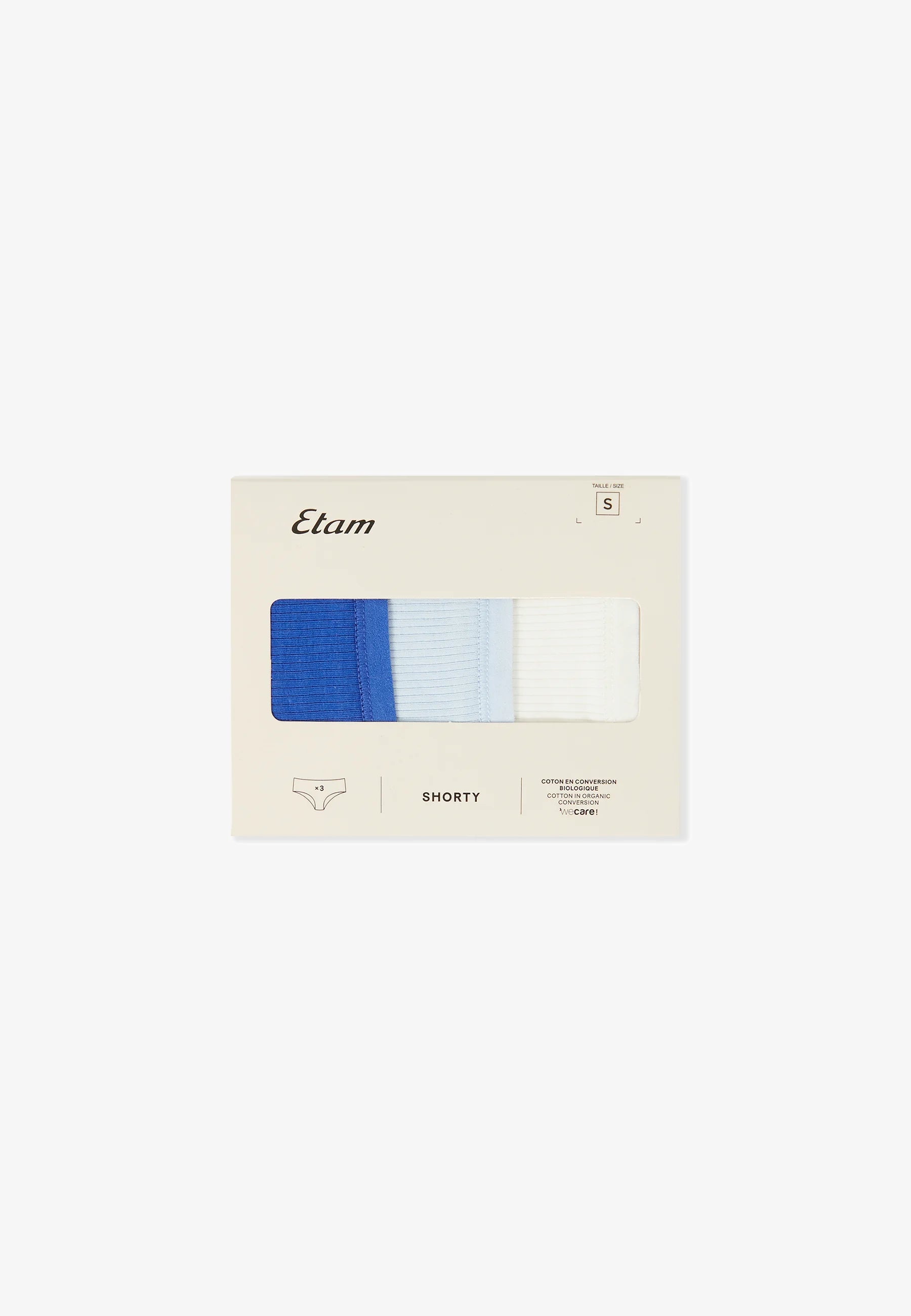 Etam John Slips – 3er-Pack, Dunkelblau, Blau, Weiß